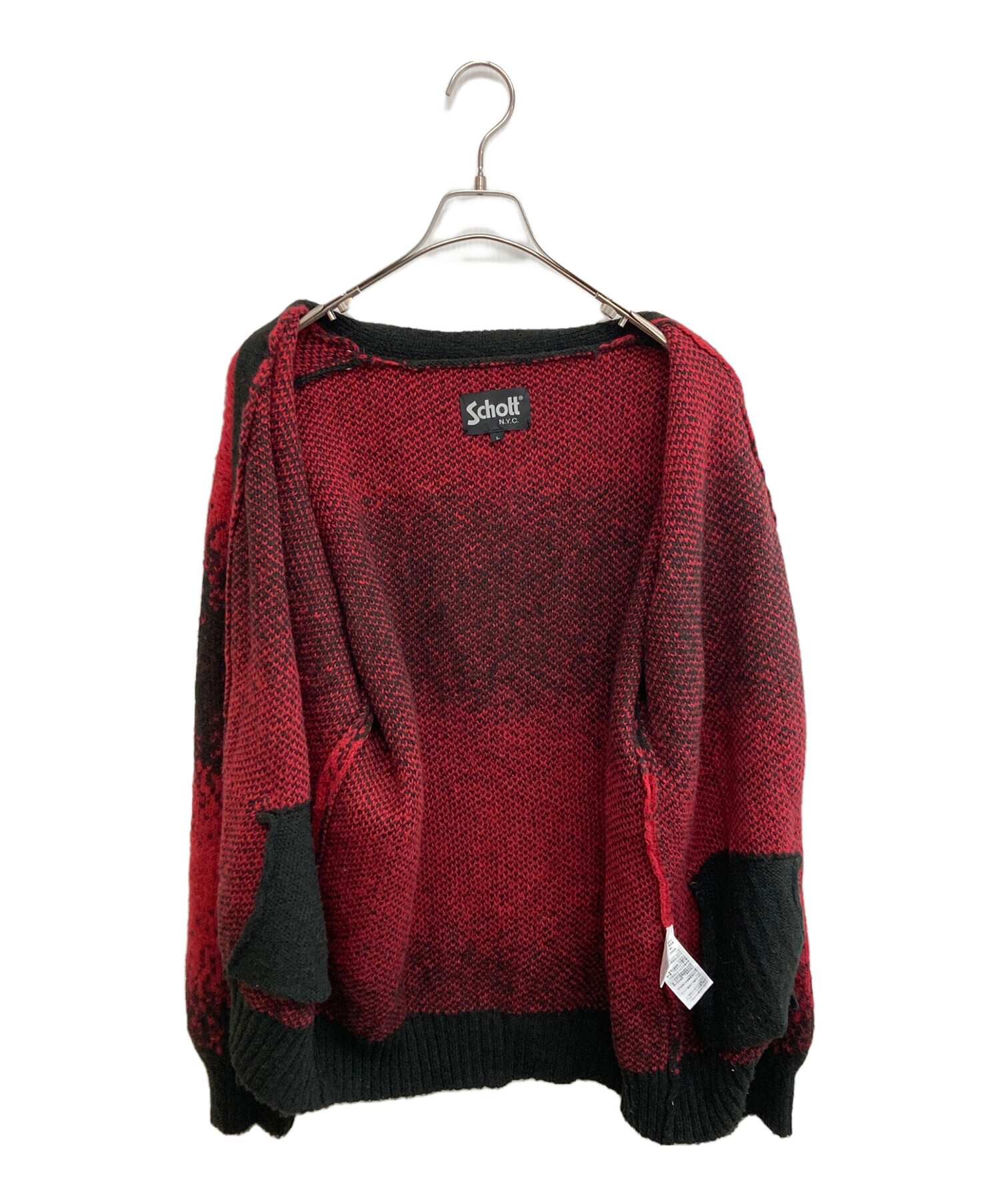 中古・古着通販】Schott (ショット) MOHAIR OMBRE BORDER CARDIGAN