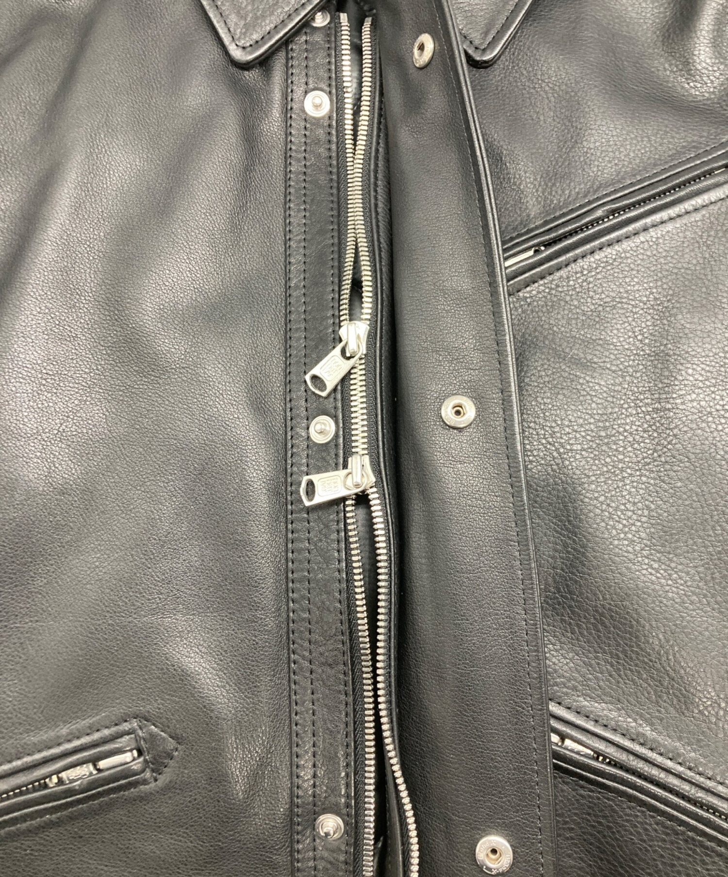 日本製 ノンネイティブ セミダブルライダースジャケット レザージャケット 花柄 NO ID.（ノーアイディー） noid no id NOID. レザージャケット メンズ