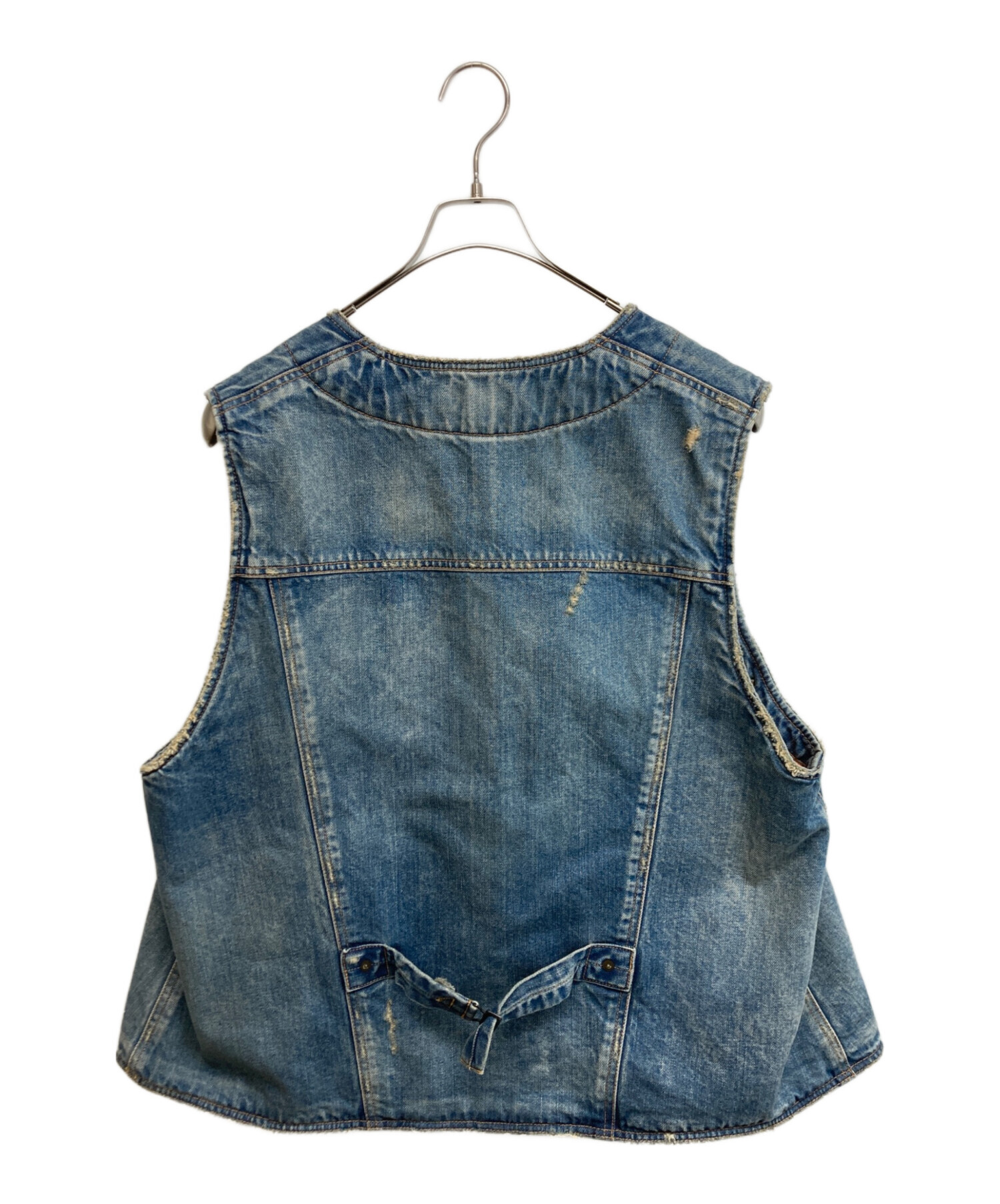 新品 定価94,600円 kolor ビッグシルエットキルテッドデニムベスト 中古・古着通販】KOLOR (カラー) ビッグシルエットキルテッドデニム