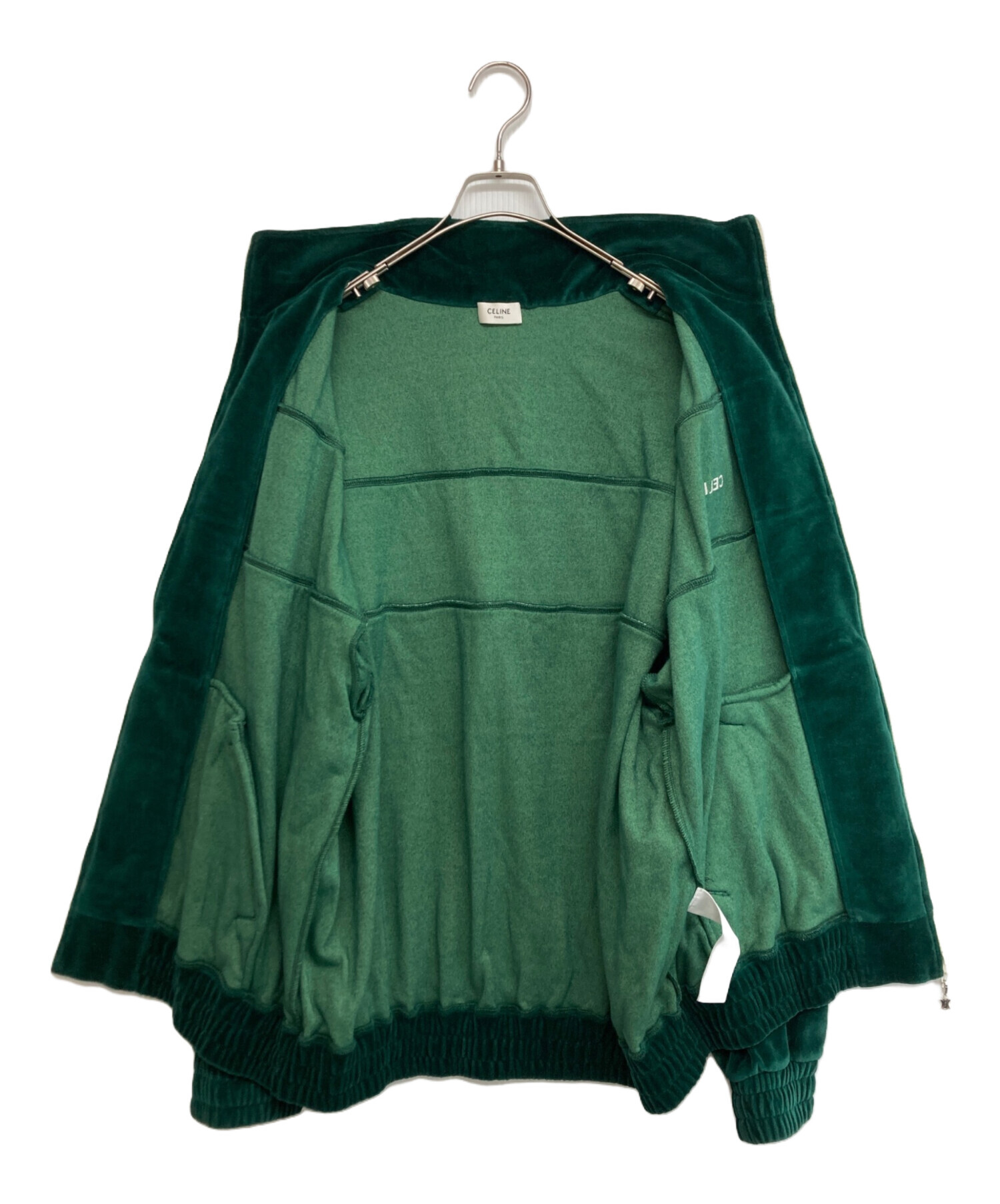 CELINE セリーヌ トラックジャケット ベルベット S 新品未使用 CELINE】トラックスーツジャケット ベルベットジャージー (CELINE