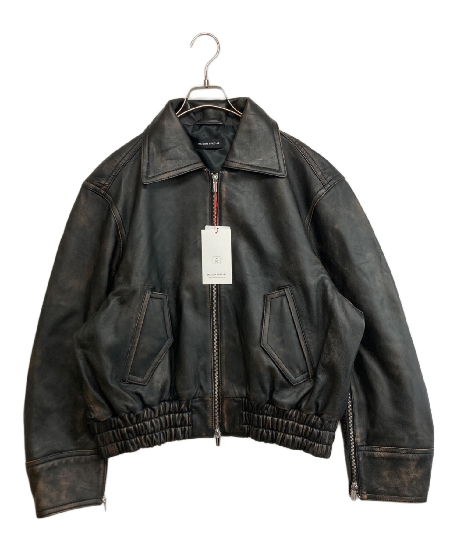 中古・古着通販】MAISON SPECIAL (メゾンスペシャル) Real Leather Zip 