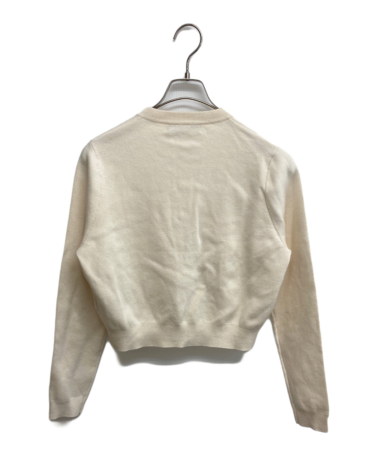良品 23AW CABaN キャバン コットンカシミヤ クルーネック ニットカーディガン XS イエロー レディース 古着 中古 USED CABaN（キャバン） 良品 23AW CABaN コットンカシミヤ クルーネック