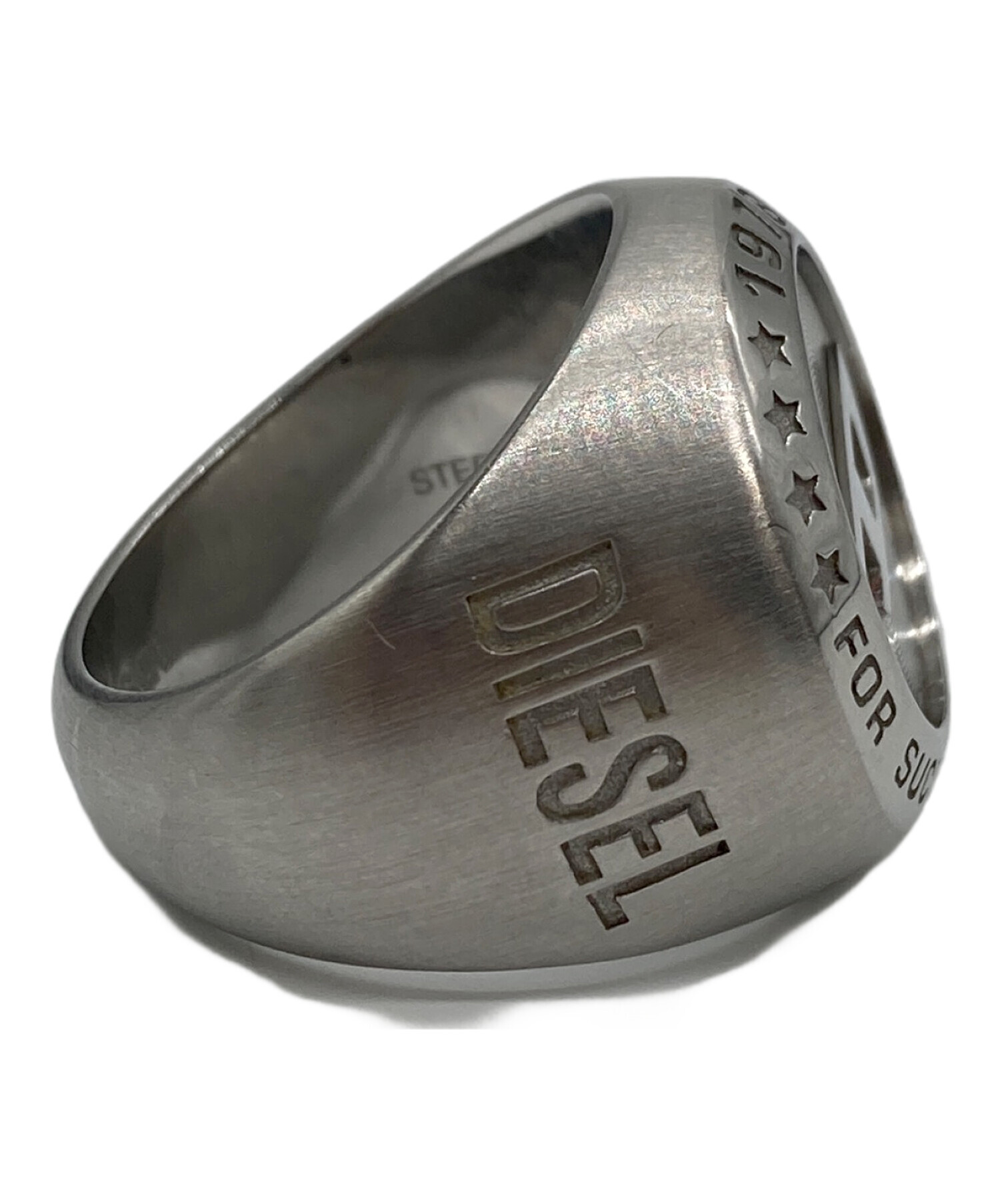 ディーゼル/DIESEL シルバーリング 22号 フェザー 指輪 箱付き DIESEL 