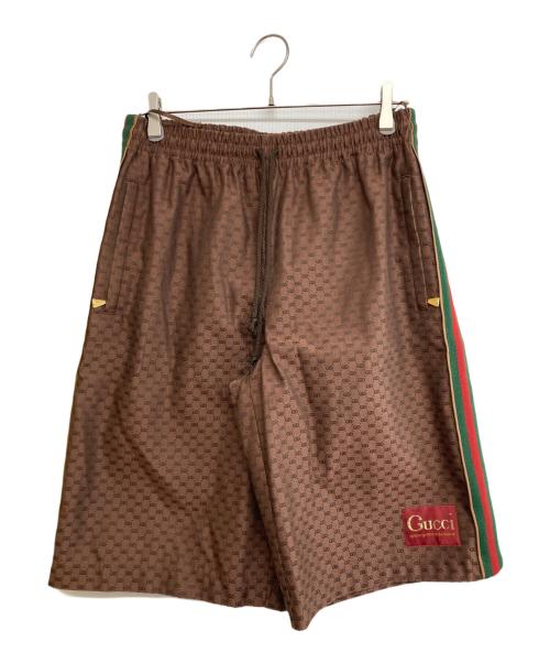 中古・古着通販】GUCCI (グッチ) Printing Shorts ブラウン サイズ
