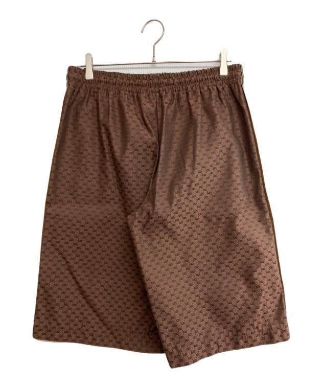 中古・古着通販】GUCCI (グッチ) Printing Shorts ブラウン サイズ