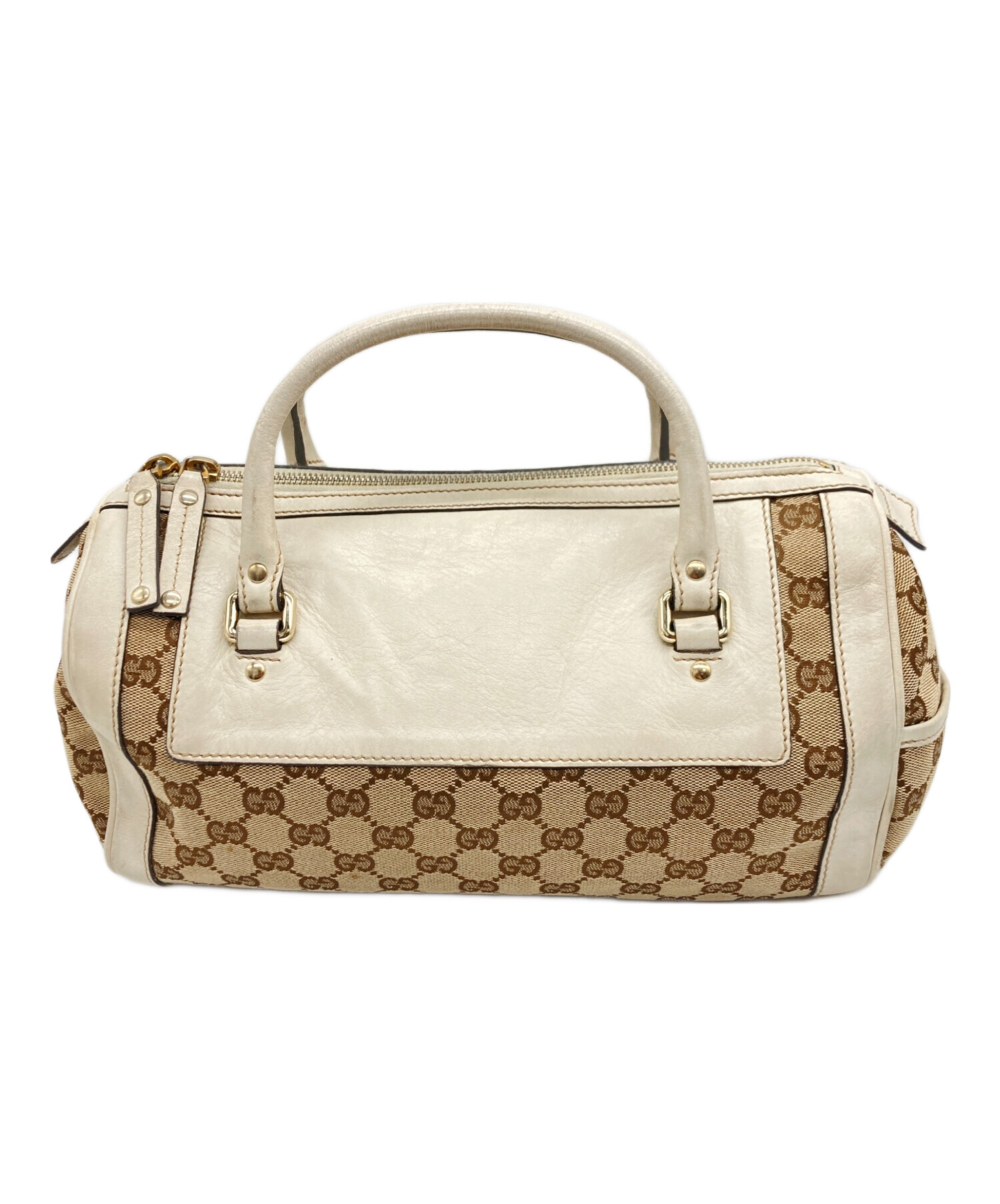 中古・古着通販】GUCCI (グッチ) ミニボストンバッグ ベージュ