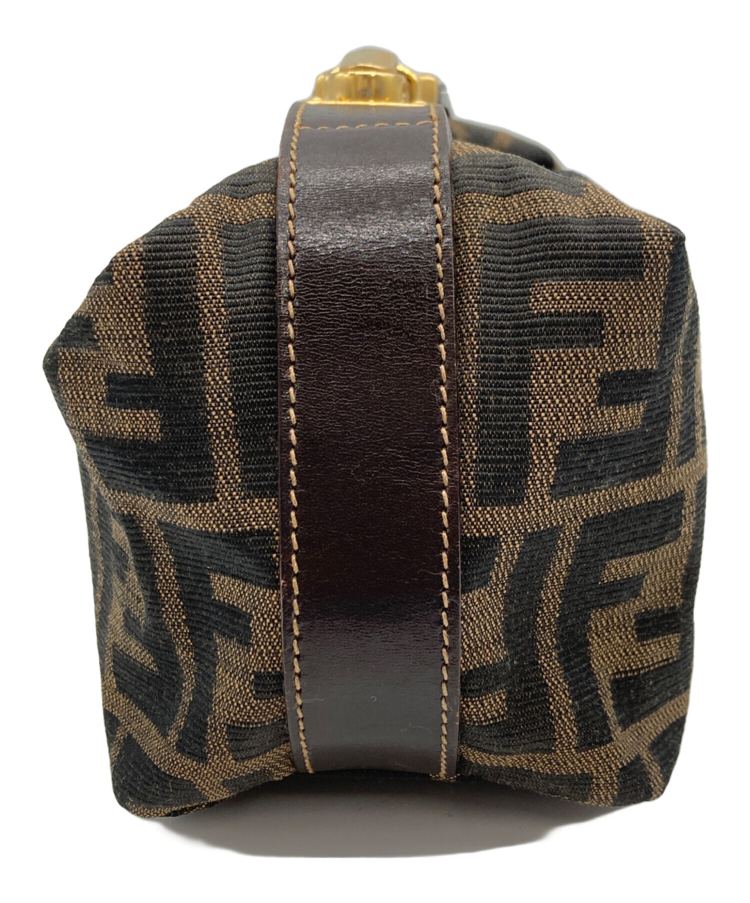 中古・古着通販】FENDI (フェンディ) ズッカ柄バニティバッグ ブラック