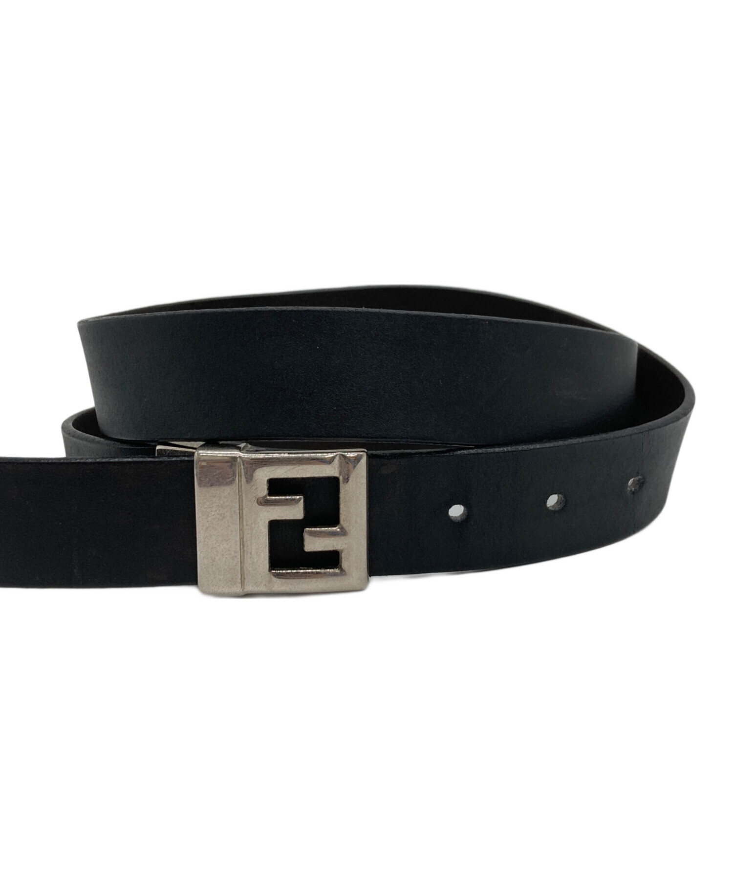 中古・古着通販】FENDI (フェンディ) ズッカロゴバックル レザーベルト