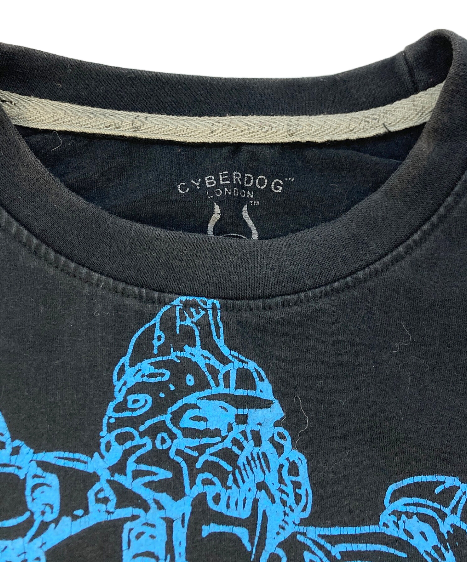 CYBERDOG サイバードッグ 長袖 中古・古着通販】CYBERDOG (サイバードッグ) 半袖Tシャツ ブラック