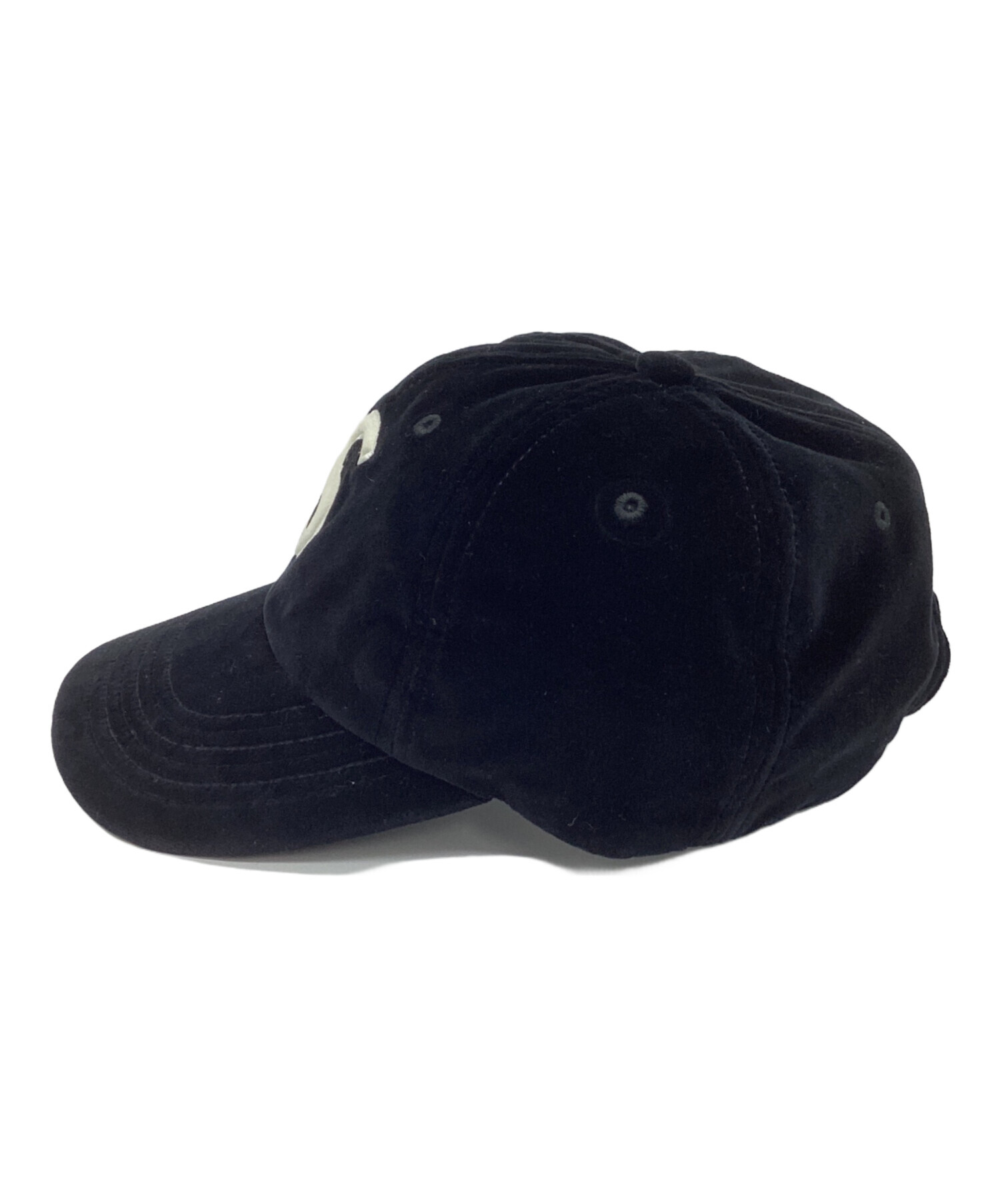 Supreme ホワイト Sロゴ ベロア ベースボールキャップ S Logo New Era