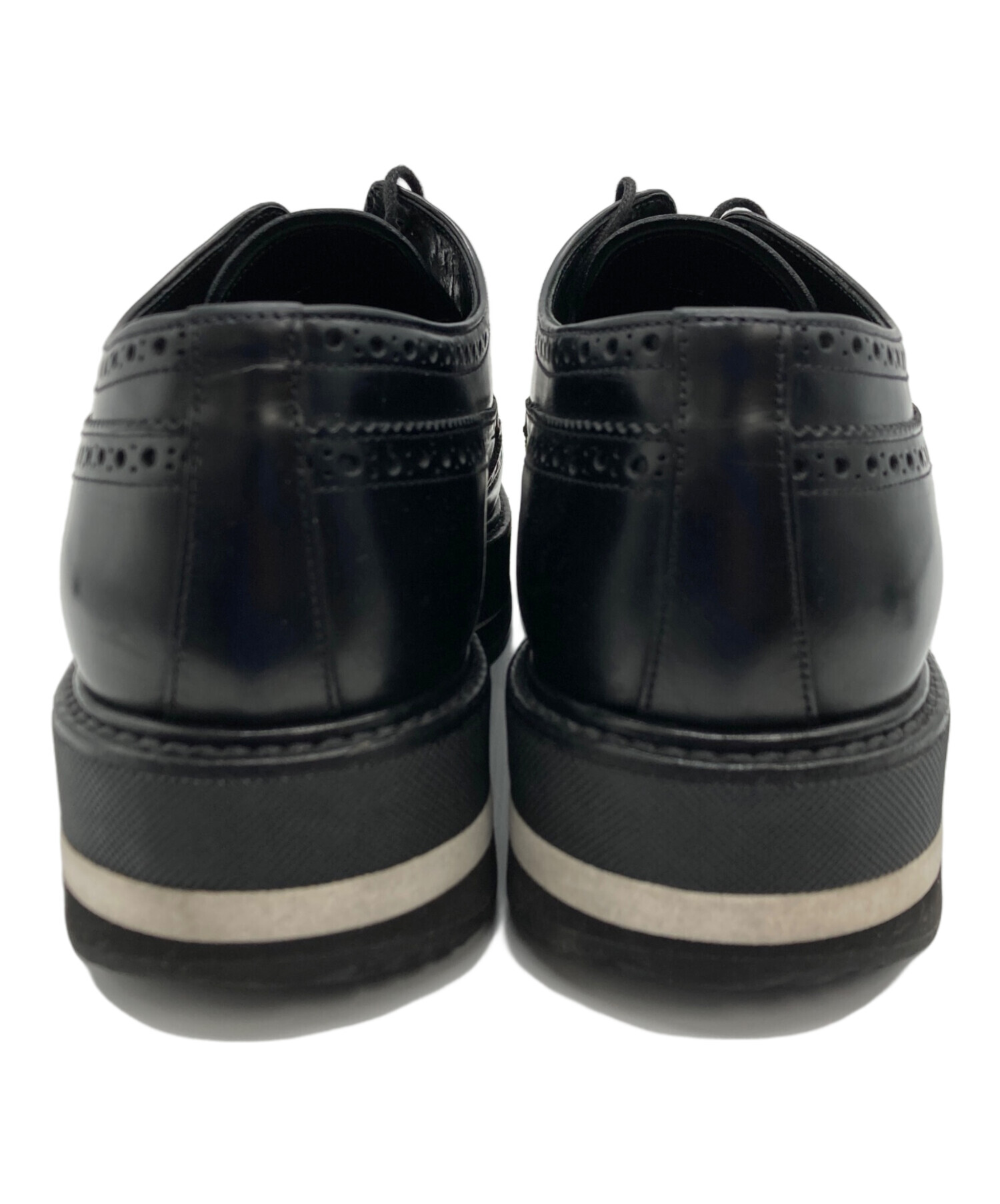 中古・古着通販】PRADA (プラダ) メダリオン ウィングチップ レザー