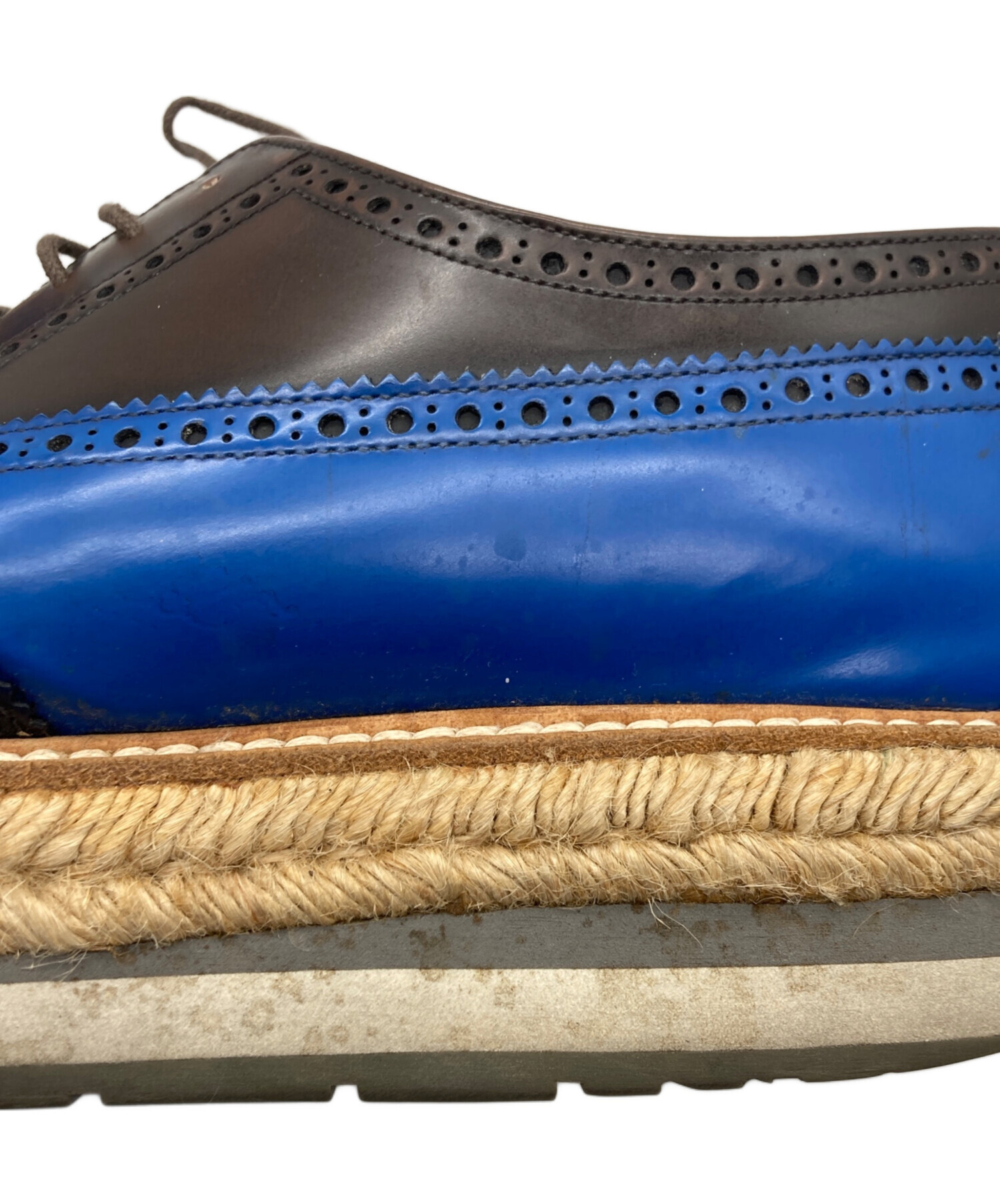 中古・古着通販】PRADA (プラダ) エスパドリーユ ウィングチップ