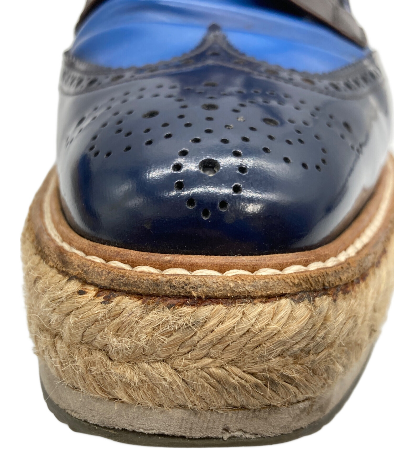 中古・古着通販】PRADA (プラダ) エスパドリーユ ウィングチップ