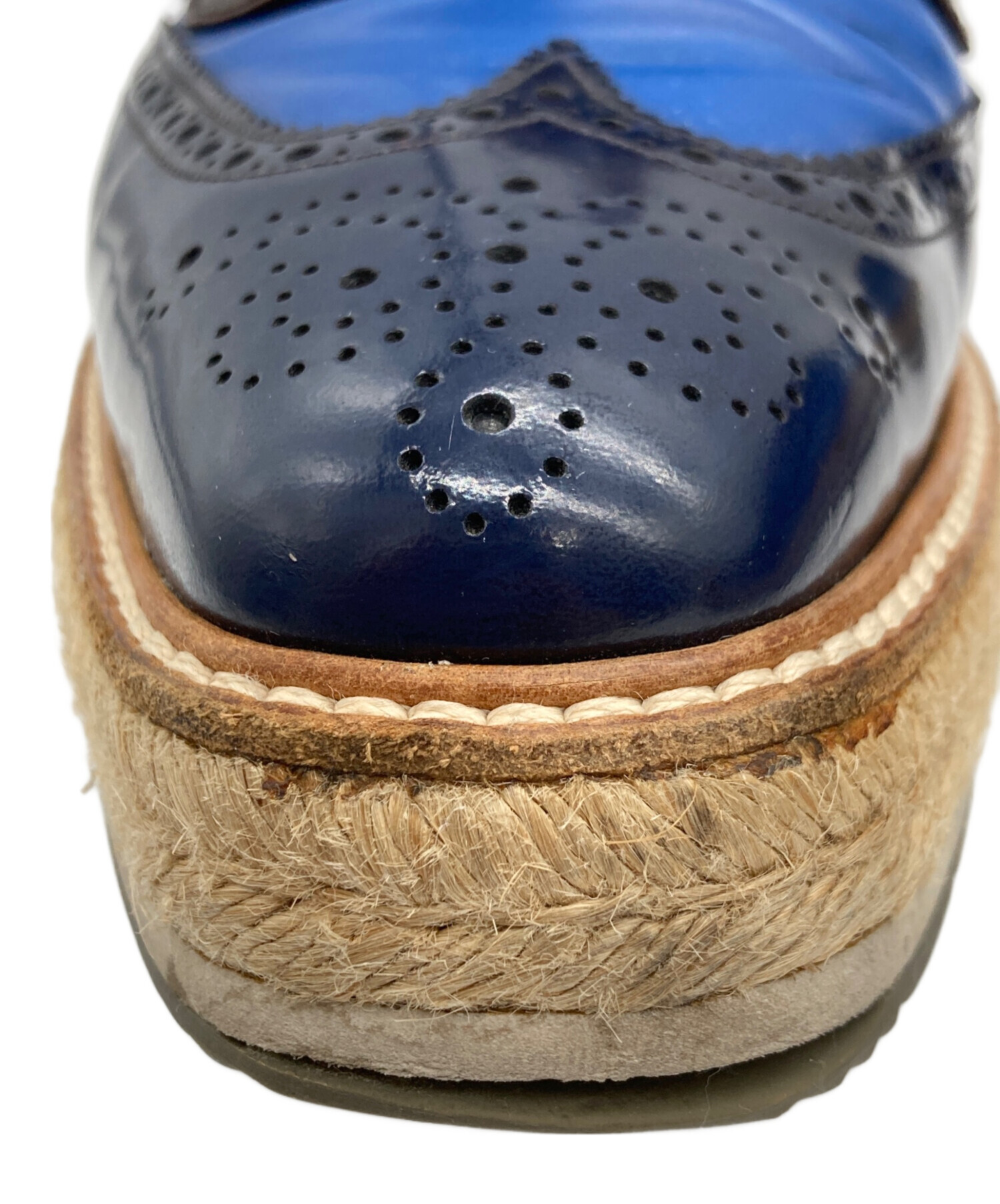 中古・古着通販】PRADA (プラダ) エスパドリーユ ウィングチップ