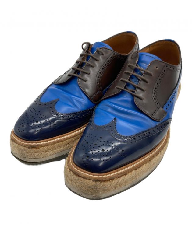 中古・古着通販】PRADA (プラダ) エスパドリーユ ウィングチップ
