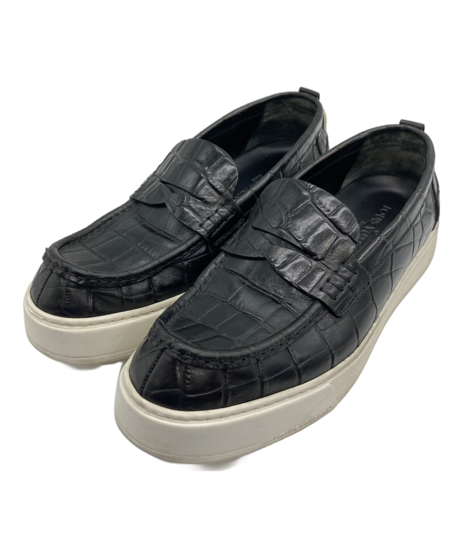 中古・古着通販】LOUIS VUITTON (ルイ ヴィトン) 型押しローファー