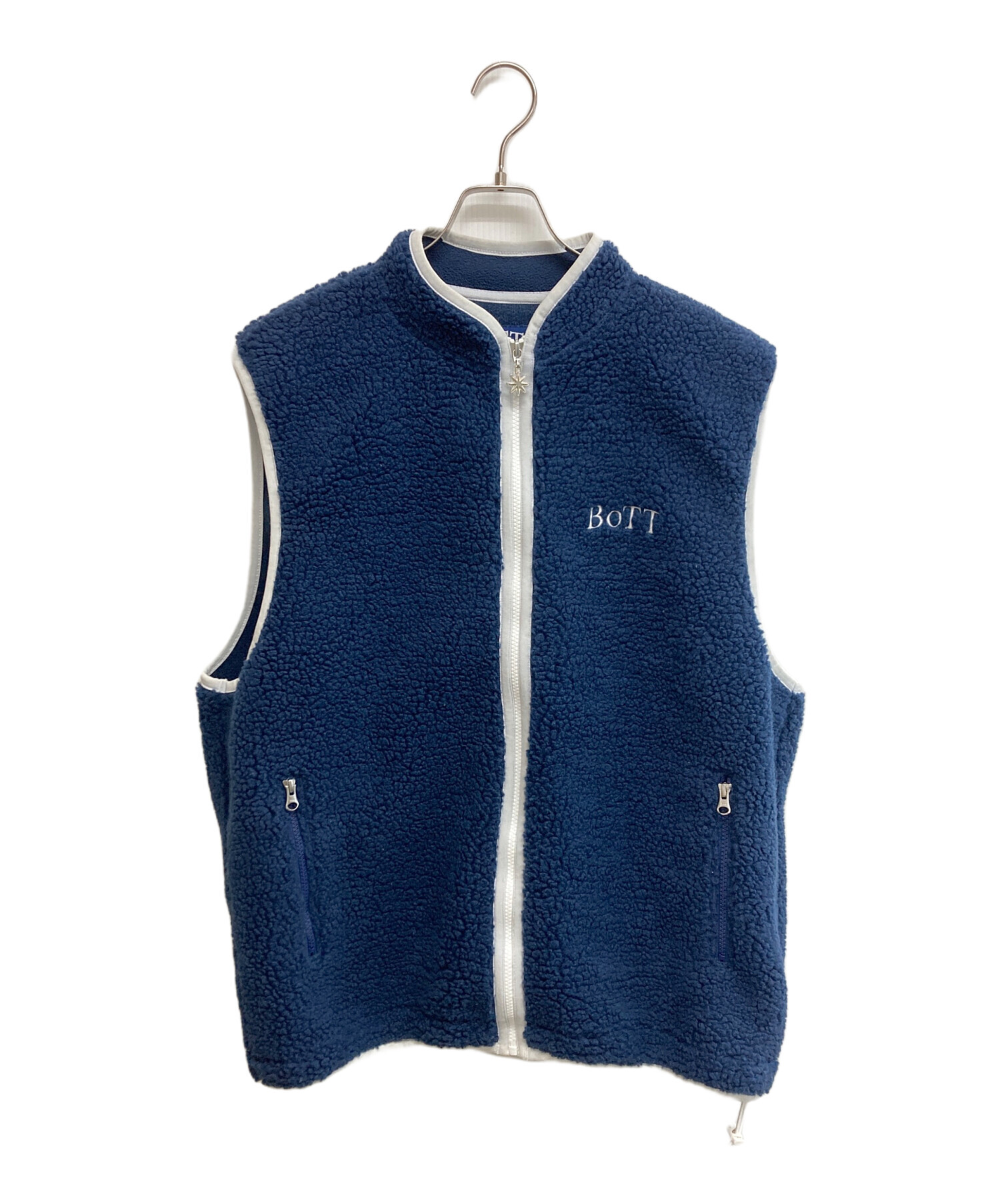 中古・古着通販】BoTT (ボット) Full Zip Fleece Vest ネイビー サイズ