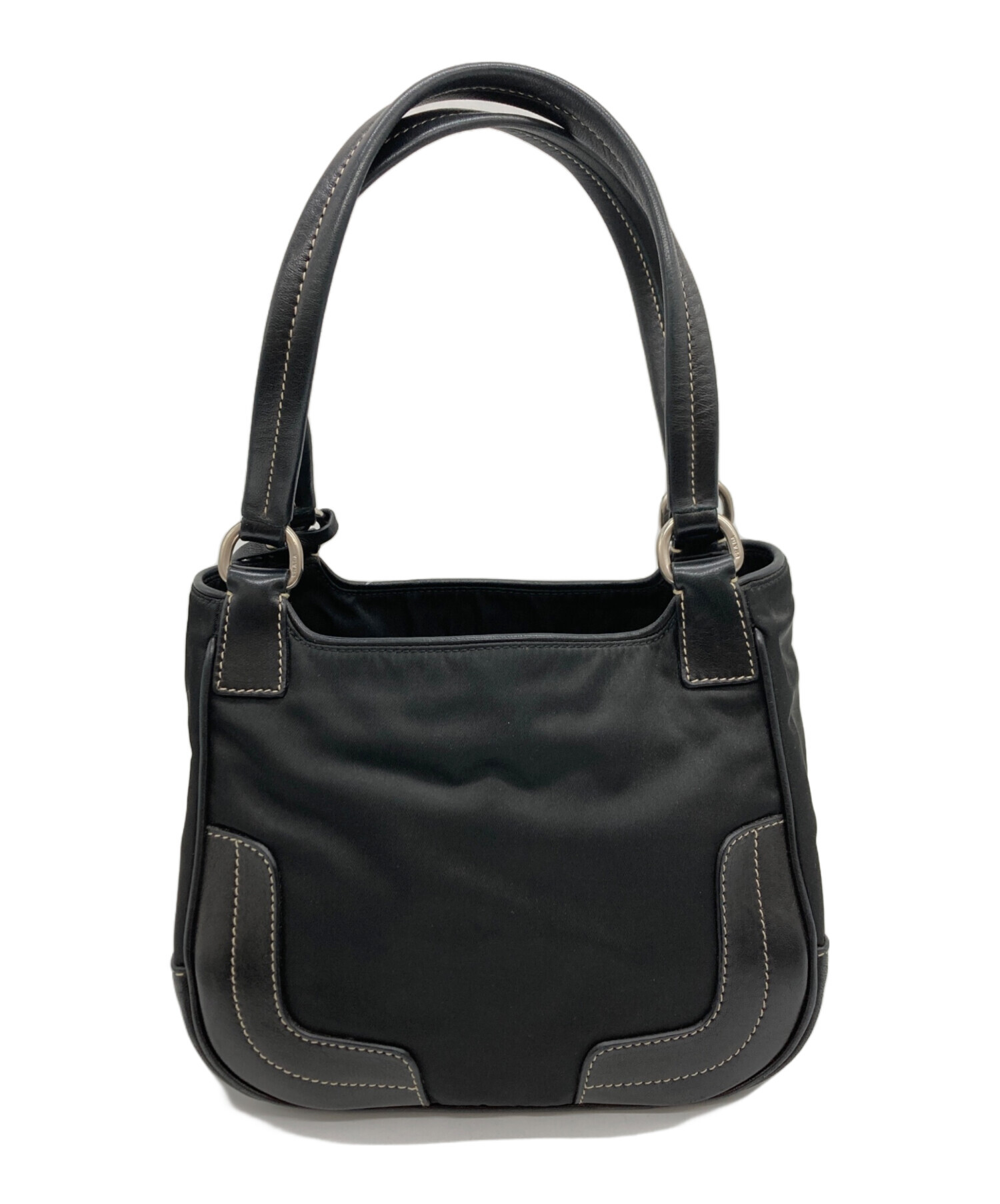 中古・古着通販】PRADA (プラダ) レザーナイロンコンビスタッズ 