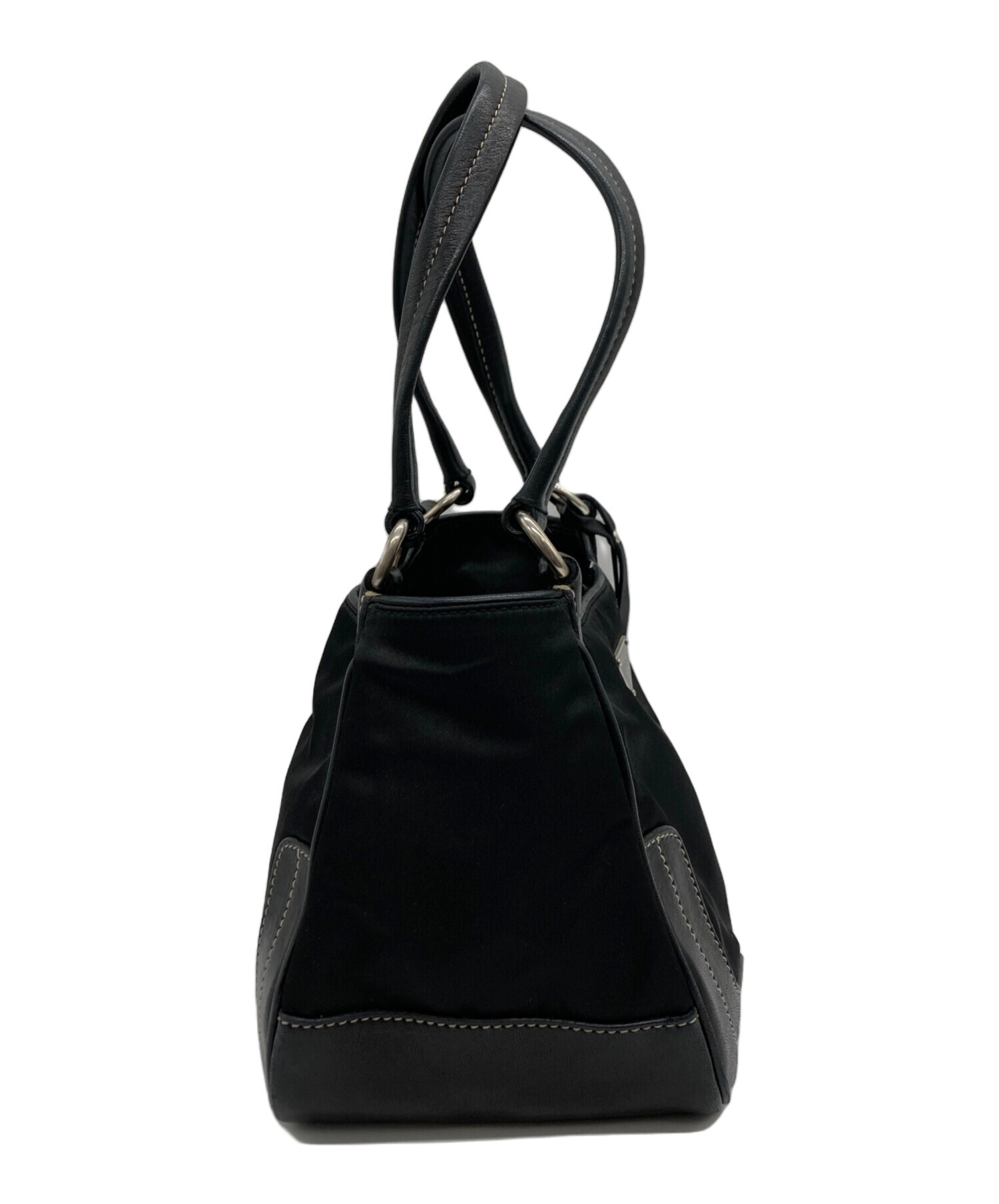 中古・古着通販】PRADA (プラダ) レザーナイロンコンビスタッズ 