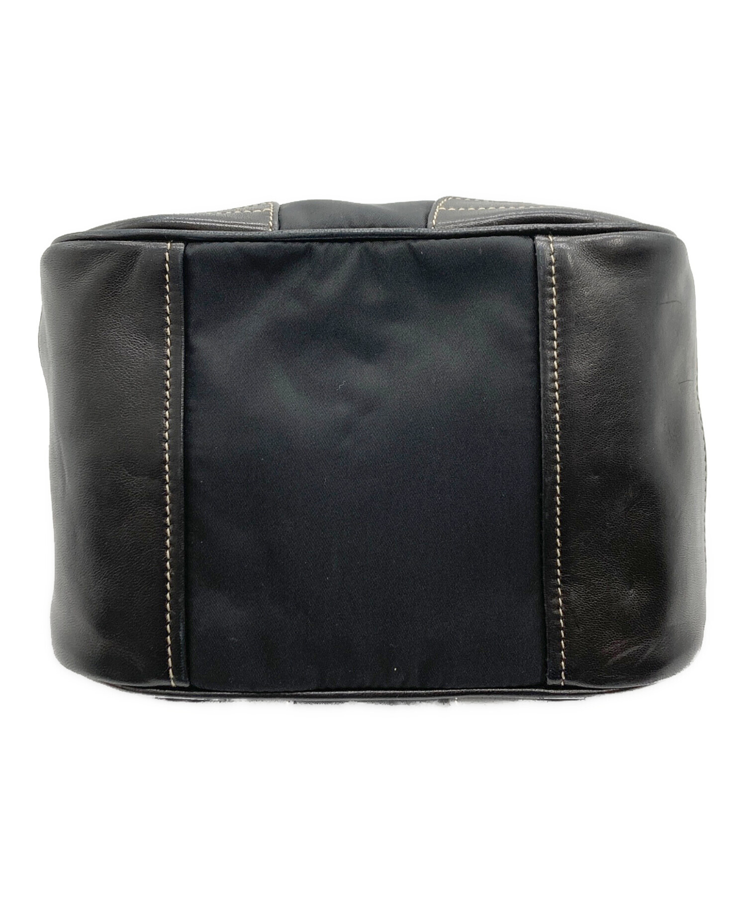中古・古着通販】PRADA (プラダ) レザーナイロンコンビスタッズ 