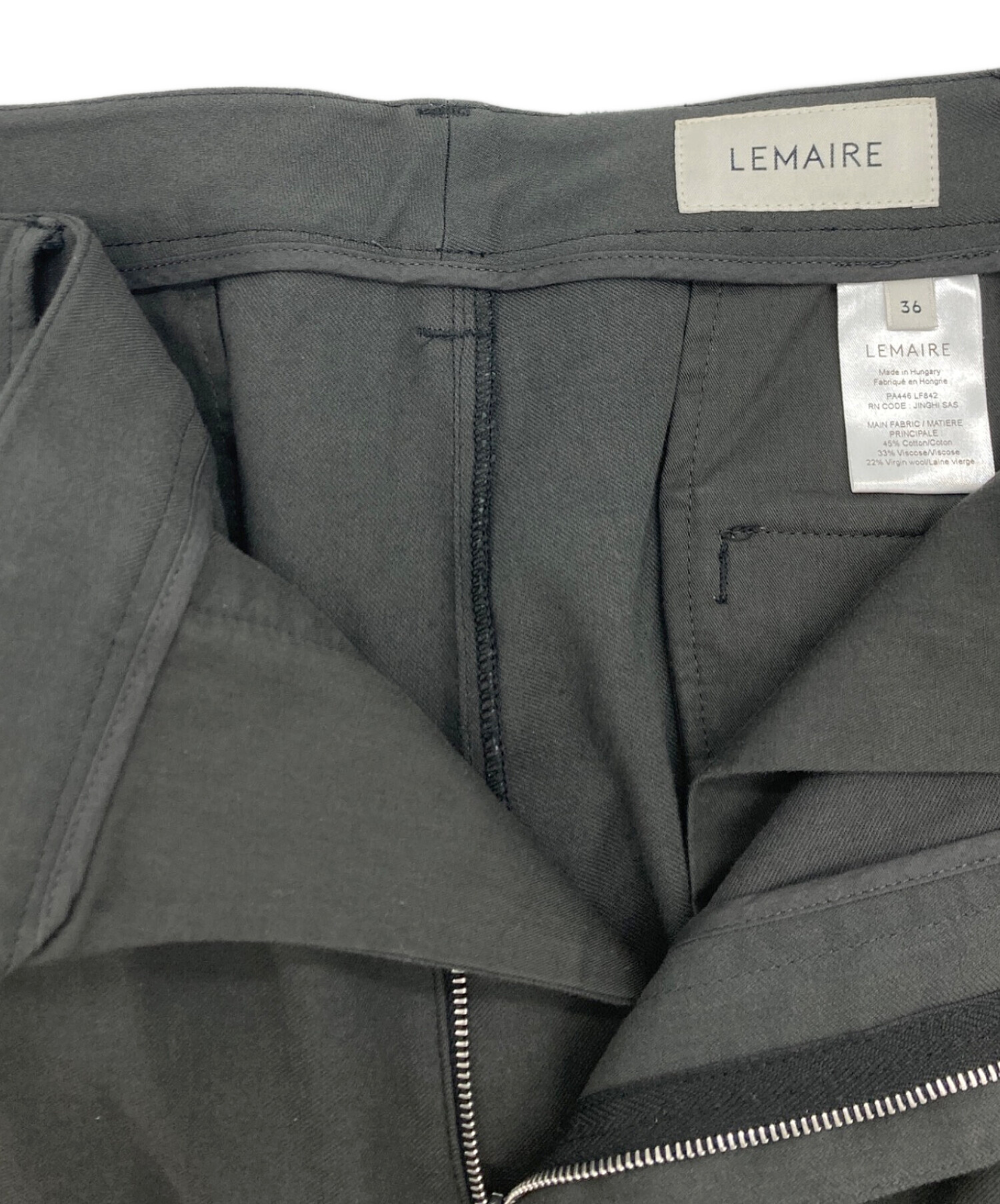 中古・古着通販】LEMAIRE (ルメール) Curved Suit Pants カーブ 中古・古着通販】LEMAIRE (ルメール) Curved Suit Pants カーブ