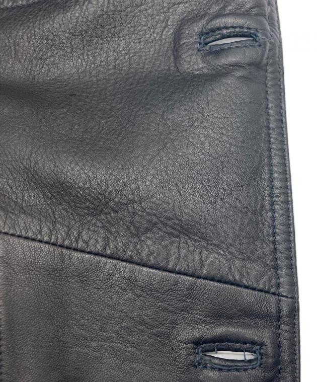 中古・古着通販】Z Zegna (ジー・ゼニア) レザーテーラードジャケット