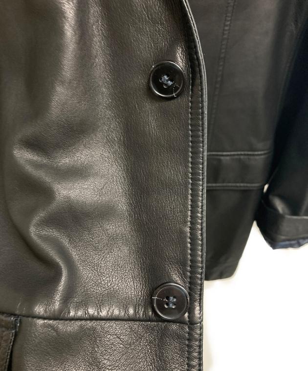 中古・古着通販】Z Zegna (ジー・ゼニア) レザーテーラードジャケット
