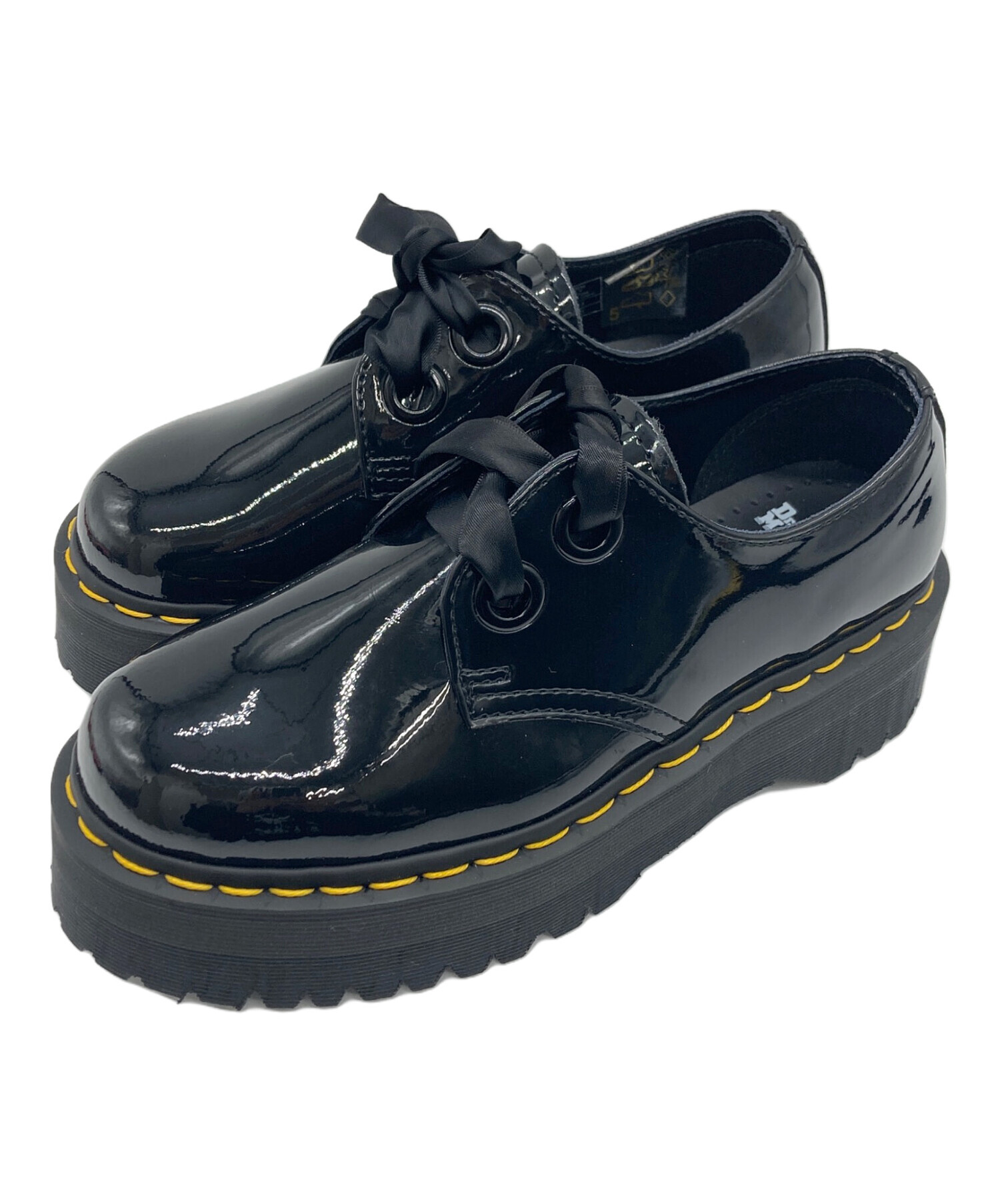 未使用 Dr. Martens パテントレザー シューズ エナメル ブラック 中古・古着通販】Dr.Martens (ドクターマーチン) パテントレザー