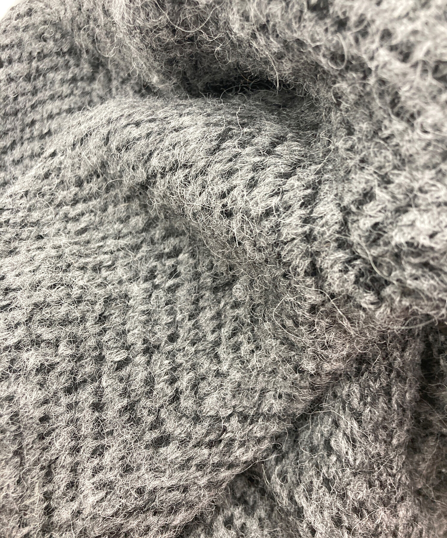 中古・古着通販】PRADA (プラダ) アルパカニット カーディガン グレー