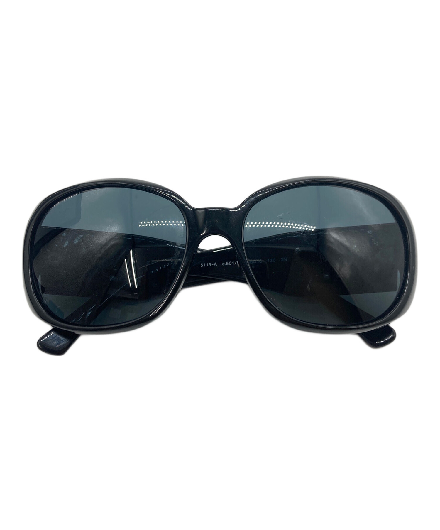 中古・古着通販】CHANEL (シャネル) カメリア サングラス ブラック