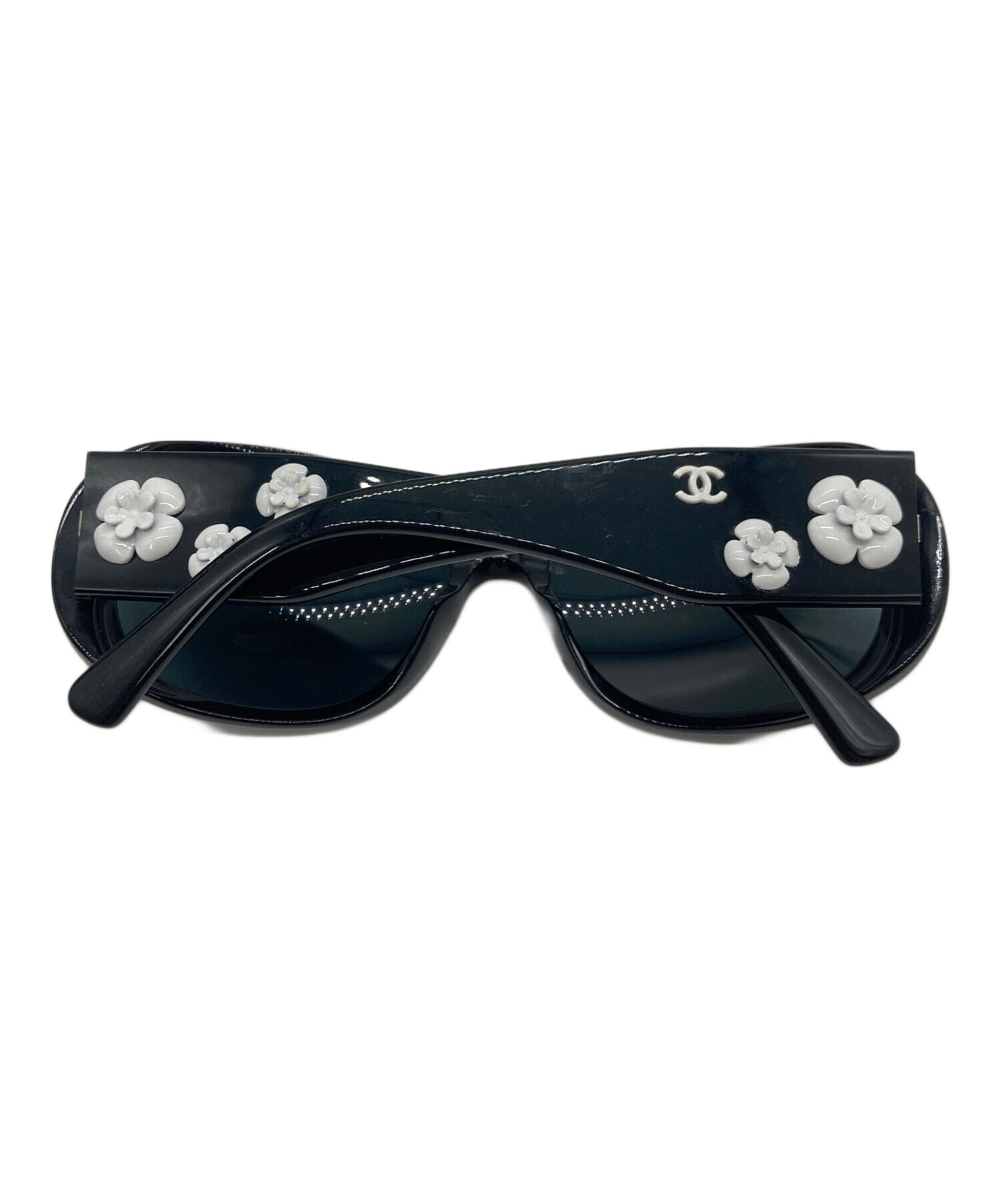 中古・古着通販】CHANEL (シャネル) カメリア サングラス ブラック