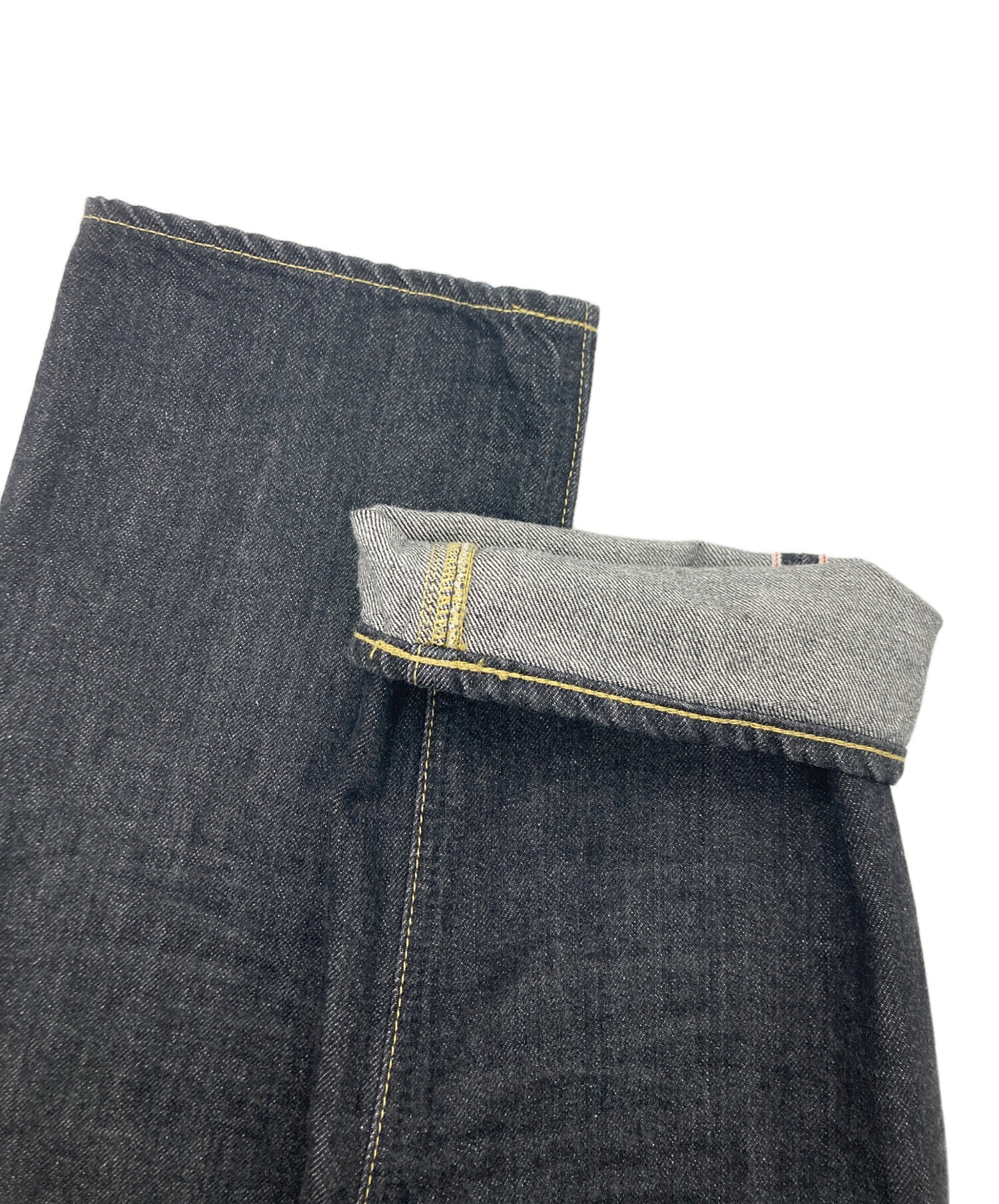 中古・古着通販】GANRYU (ガンリュウ) サルエルデニムパンツ ブラック