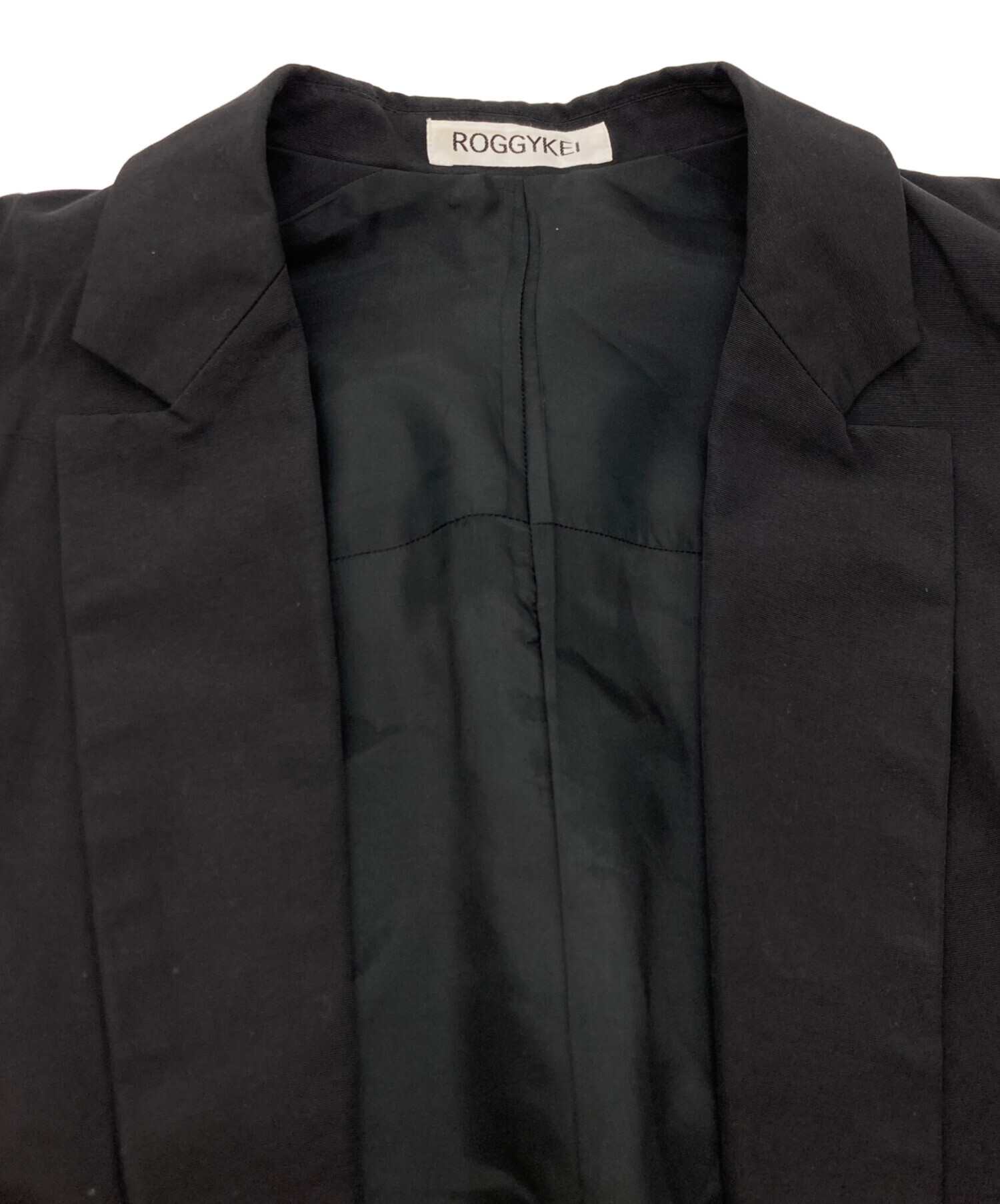 入手困難roggy Kei ロギーケイ　テーラードジャケット 中古・古着通販】ROGGYKEI (ロギーケイ) サークルジャケット ブラック