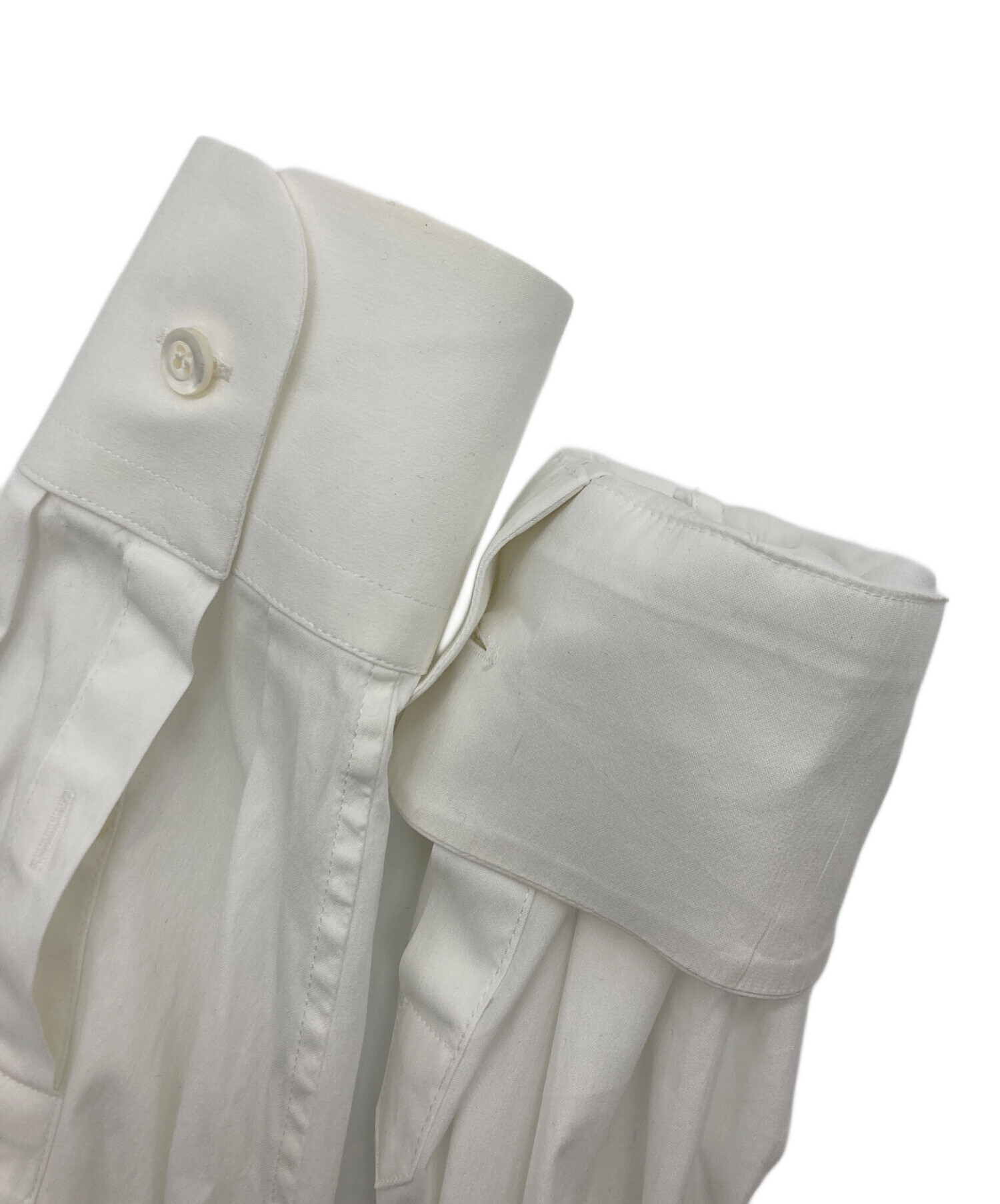 中古・古着通販】PRADA (プラダ) ストレッチポプリン シャツ ホワイト