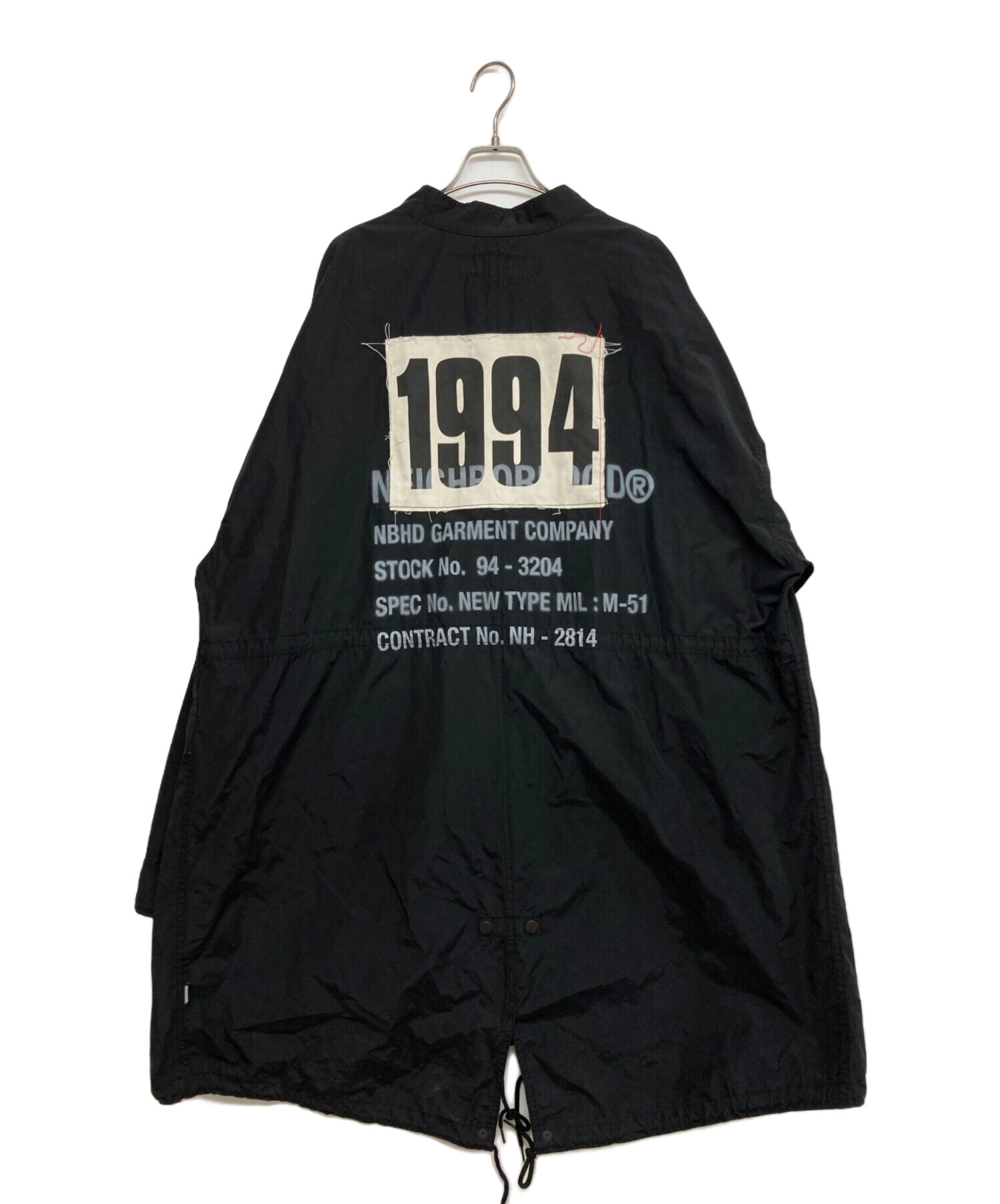 中古・古着通販】NEIGHBORHOOD (ネイバーフッド) M-51 COAT ブラック