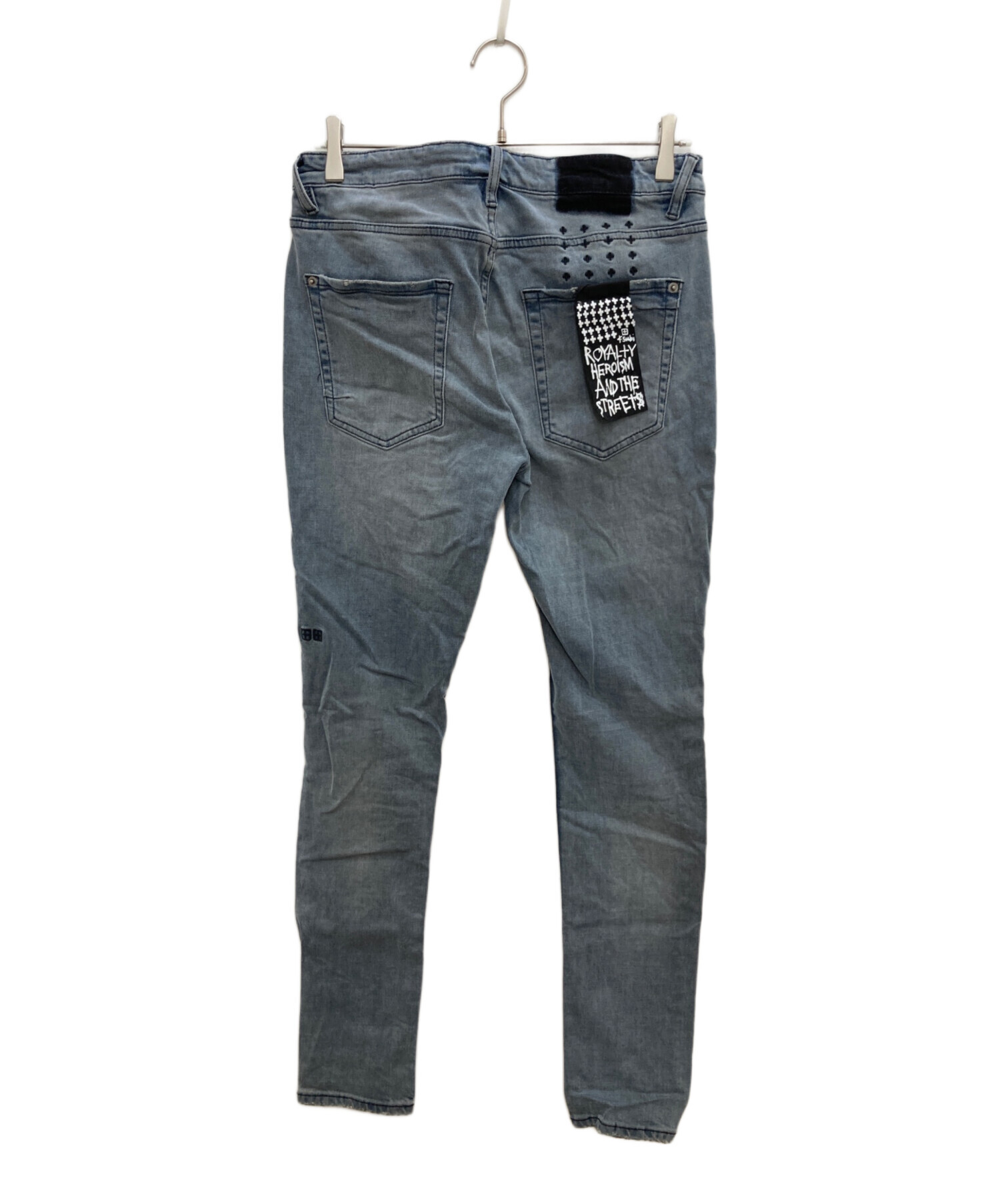 中古・古着通販】Ksubi (スビ) ダメージスキニーデニムパンツ