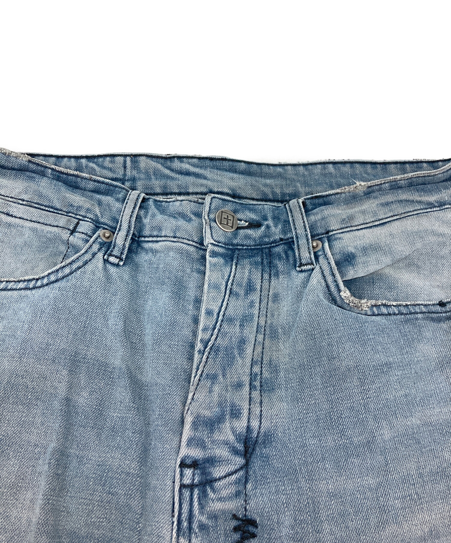 中古・古着通販】Ksubi (スビ) ダメージスキニーデニムパンツ