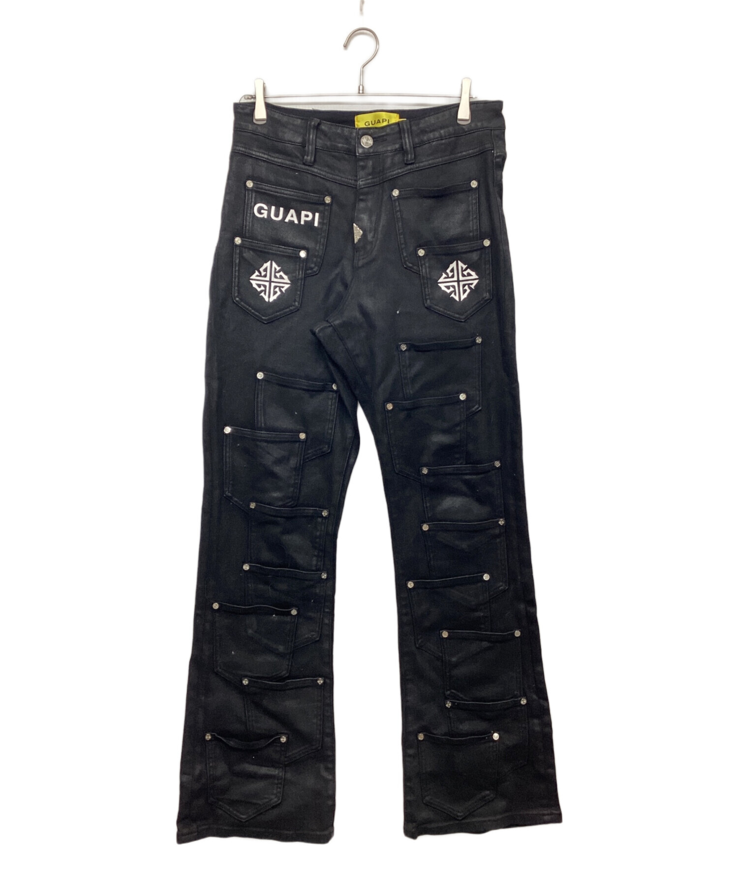 中古・古着通販】GUAPI (グアピ) OBSIDEAN BLACK DISE FLARED PANT