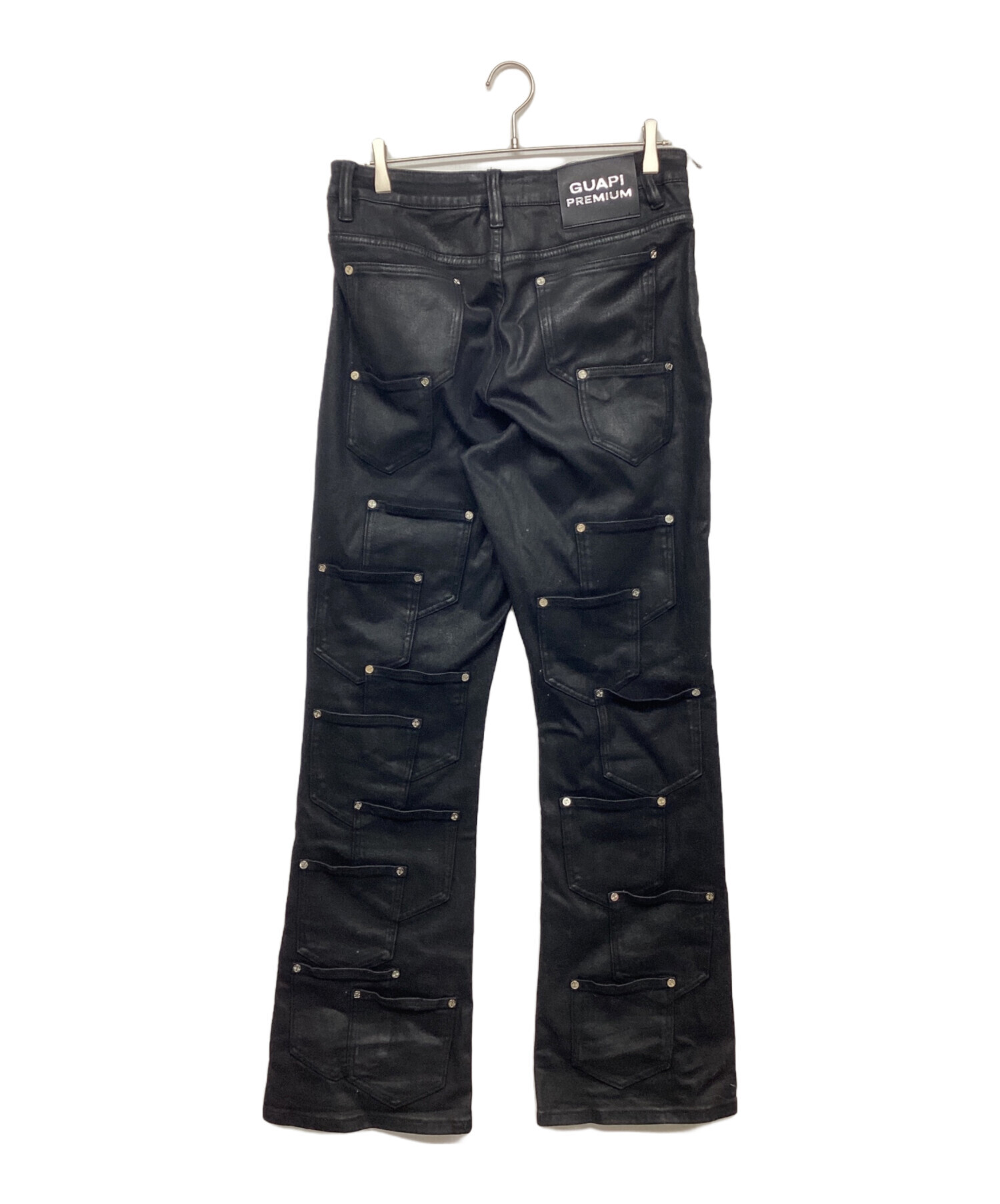 中古・古着通販】GUAPI (グアピ) OBSIDEAN BLACK DISE FLARED PANT
