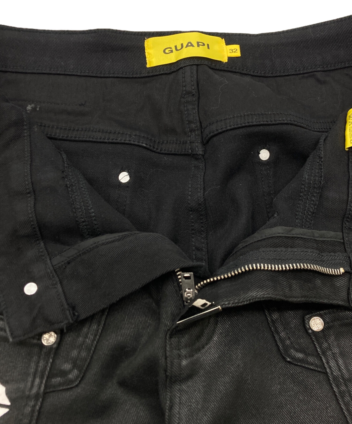 中古・古着通販】GUAPI (グアピ) OBSIDEAN BLACK DISE FLARED PANT