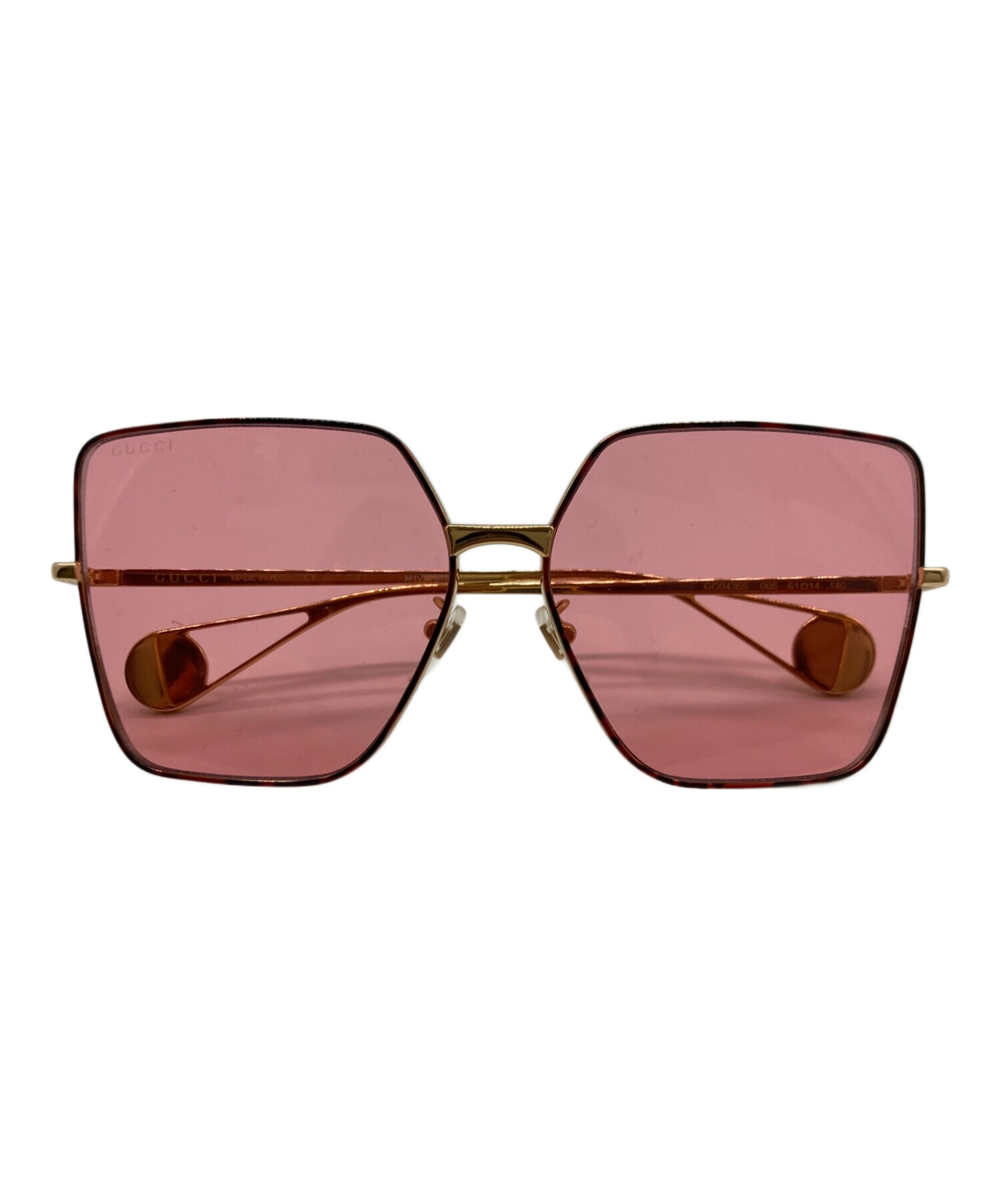 中古・古着通販】GUCCI (グッチ) キャットアイサングラス ゴールド