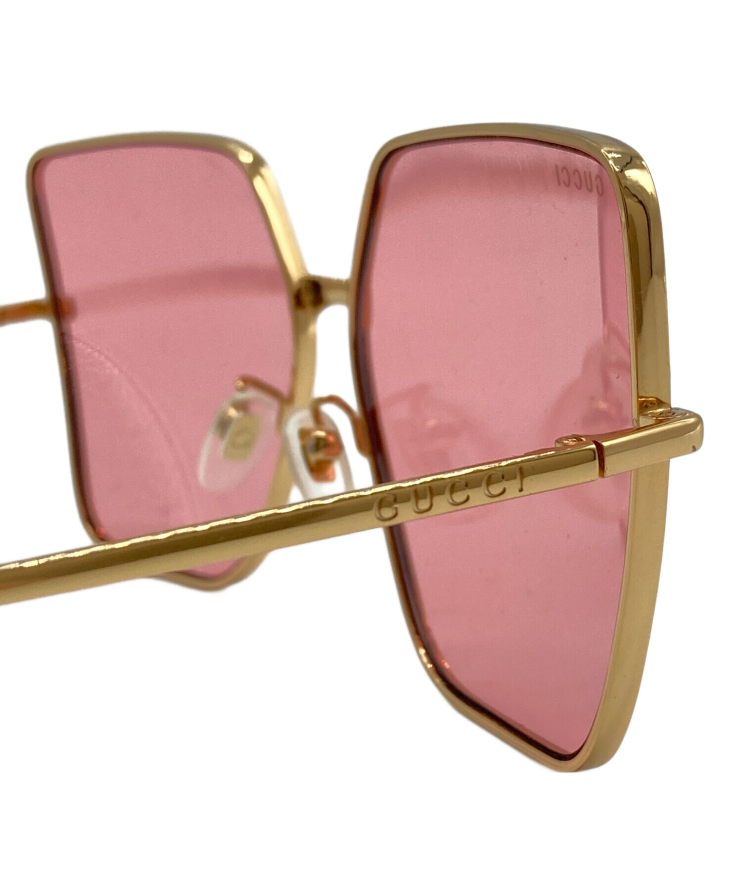 中古・古着通販】GUCCI (グッチ) キャットアイサングラス ゴールド