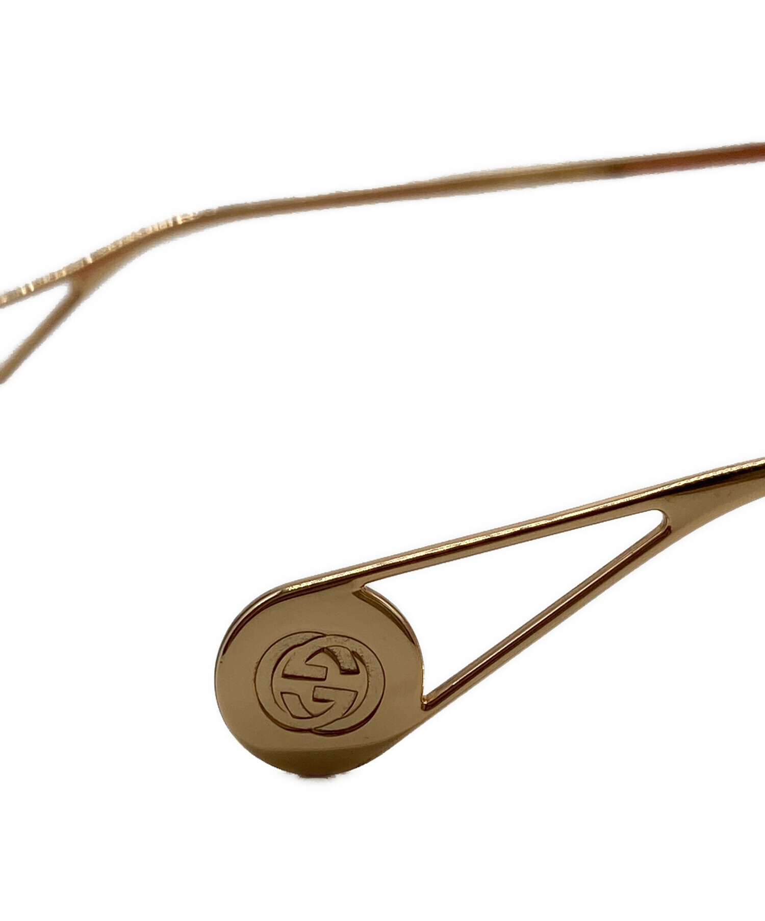 中古・古着通販】GUCCI (グッチ) キャットアイサングラス ゴールド