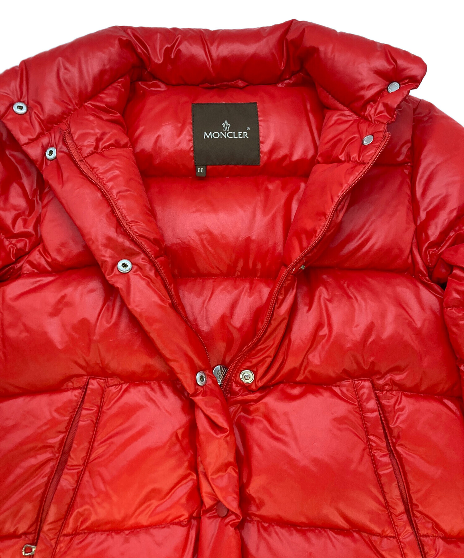 中古・古着通販】MONCLER (モンクレール) ダウンジャケット レッド
