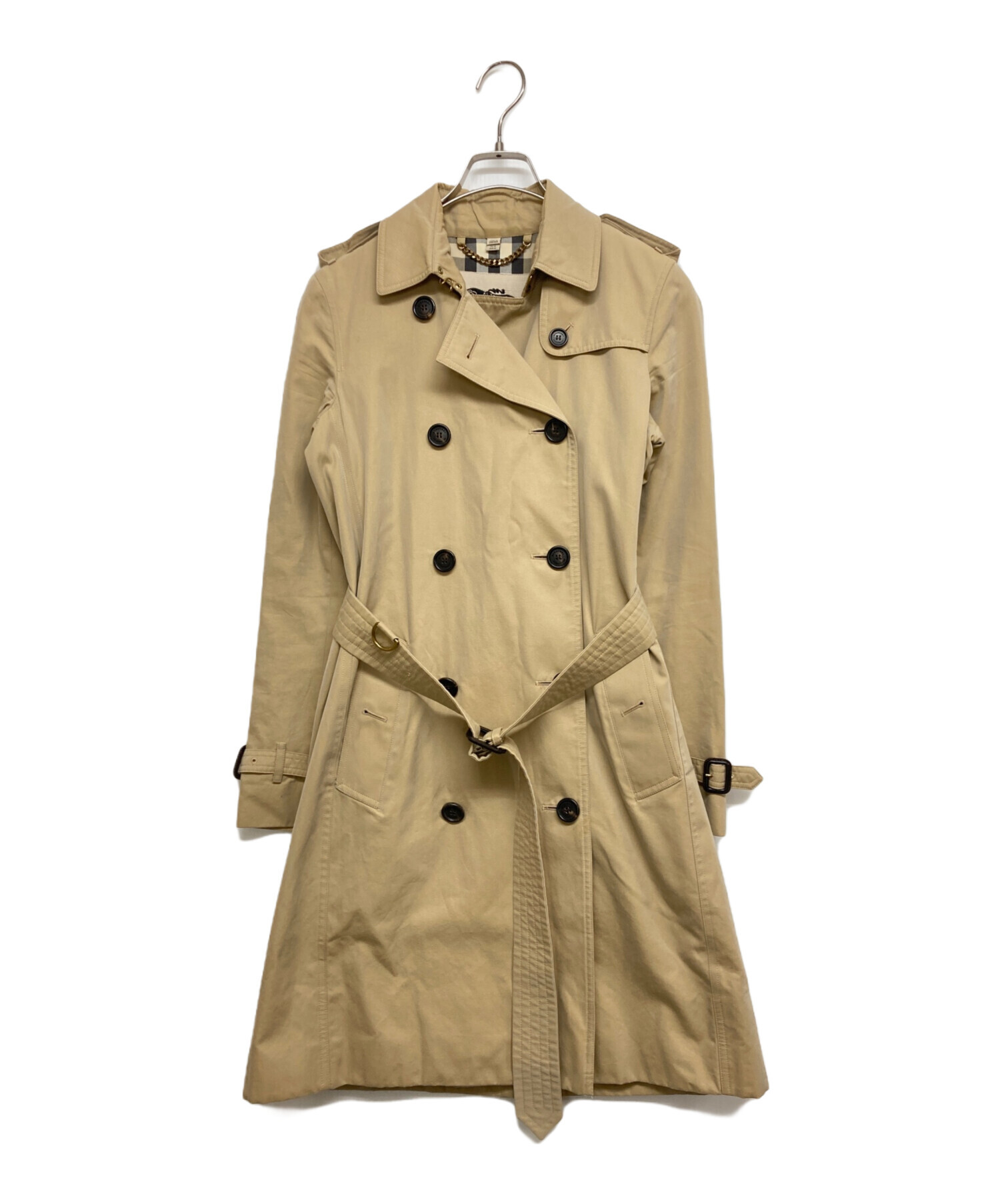 Burberry トレンチコート ベージュ チェック柄 L 【公式通販】