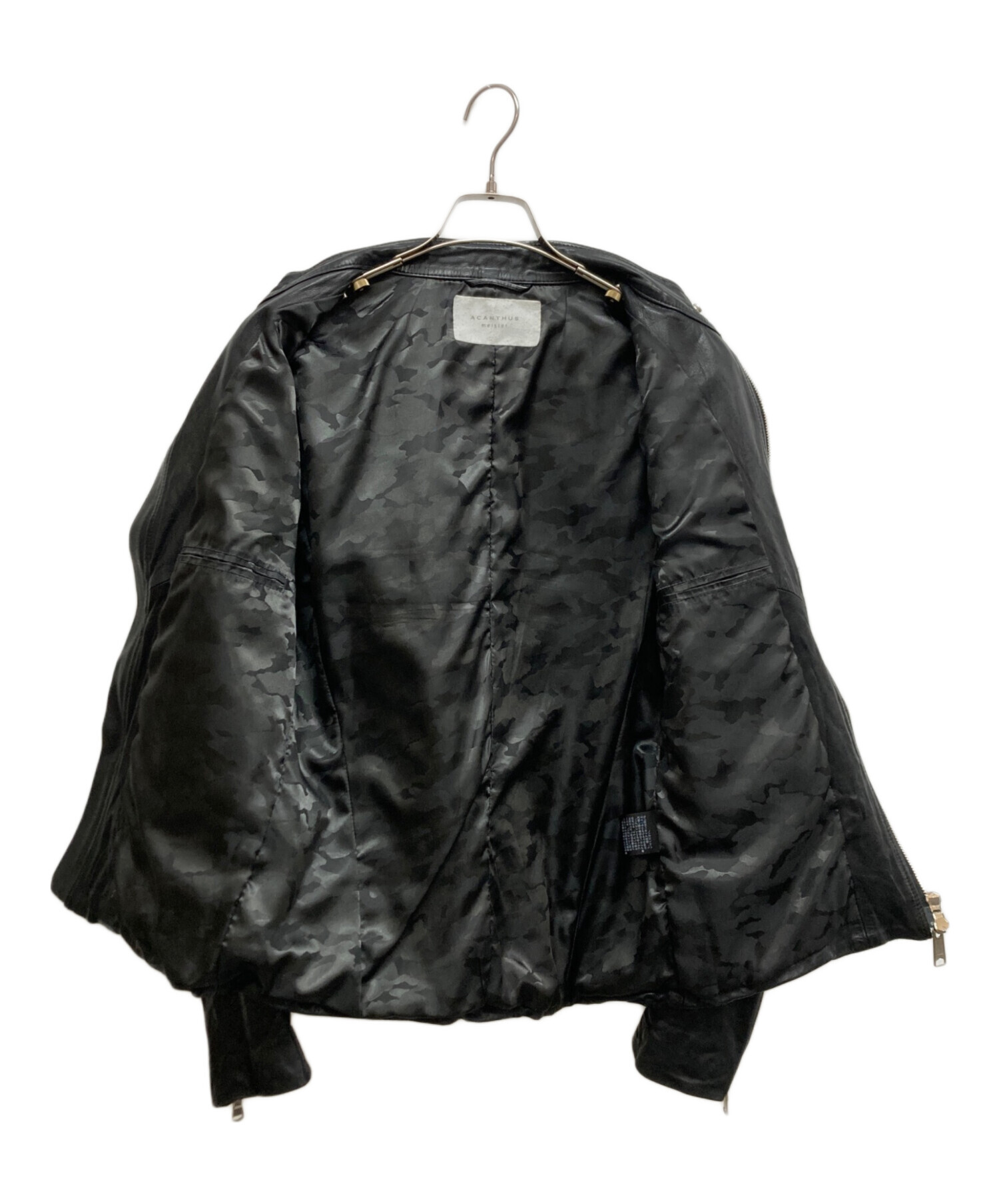 中古・古着通販】ACANTHUS (アカンサス) シングルライダースジャケット
