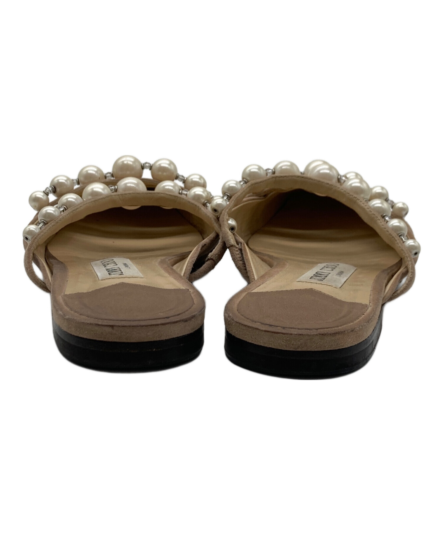 中古・古着通販】JIMMY CHOO (ジミーチュウ) パール スクエアトゥ