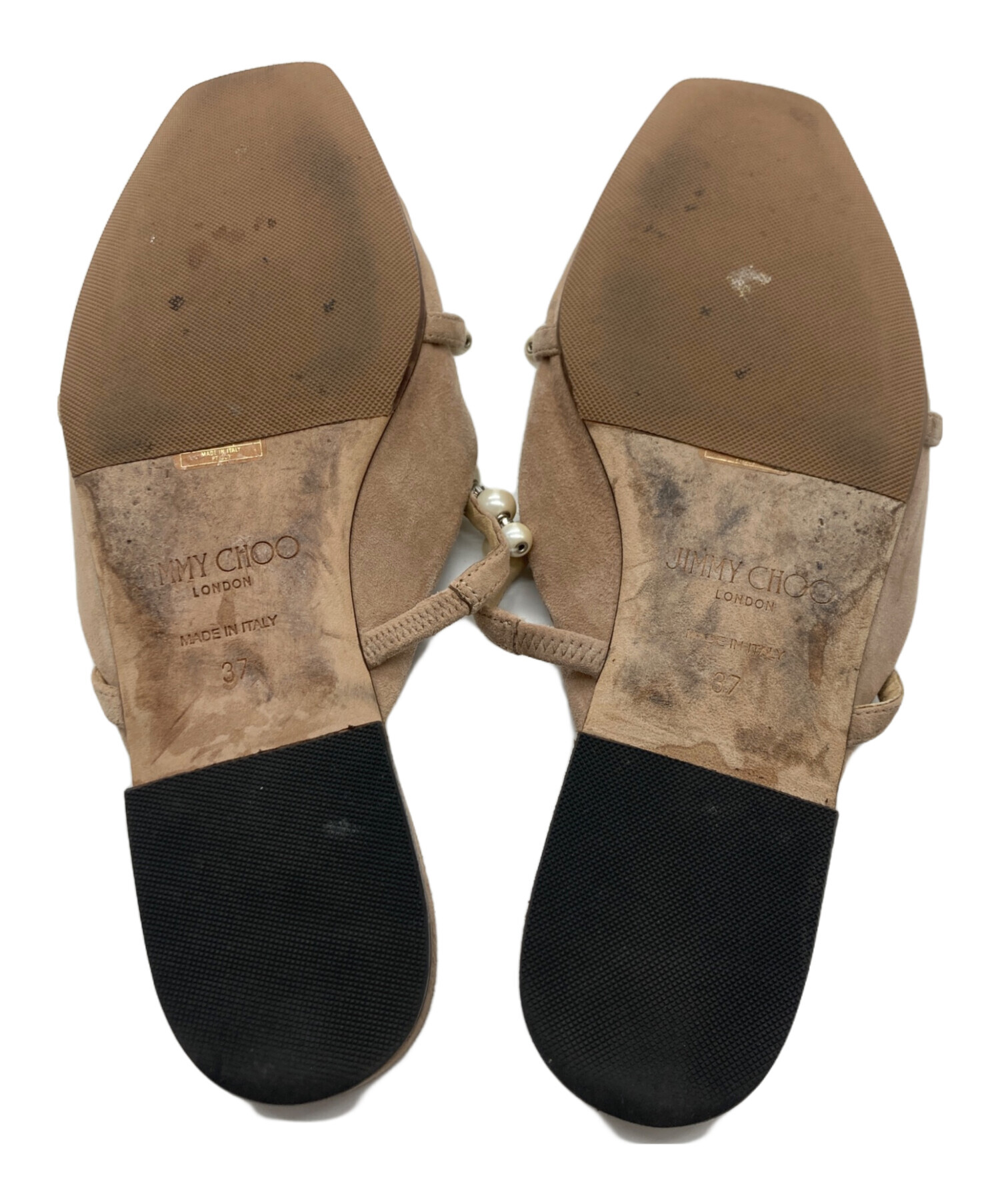 中古・古着通販】JIMMY CHOO (ジミーチュウ) パール スクエアトゥ