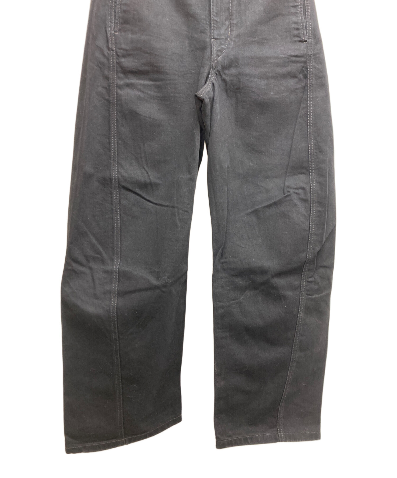 中古・古着通販】LEMAIRE (ルメール) TWISTED BELTED PANTS ブラック