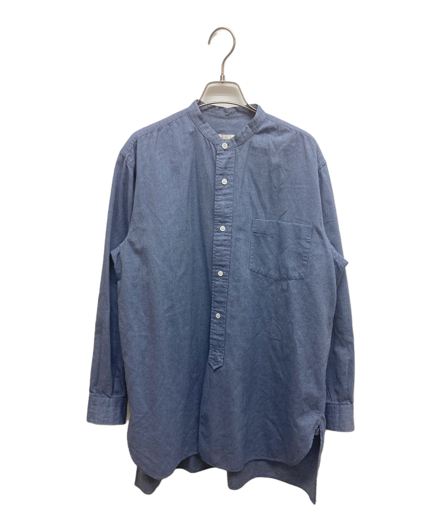 中古・古着通販】COMOLI (コモリ) コットンネルバンドカラーシャツ